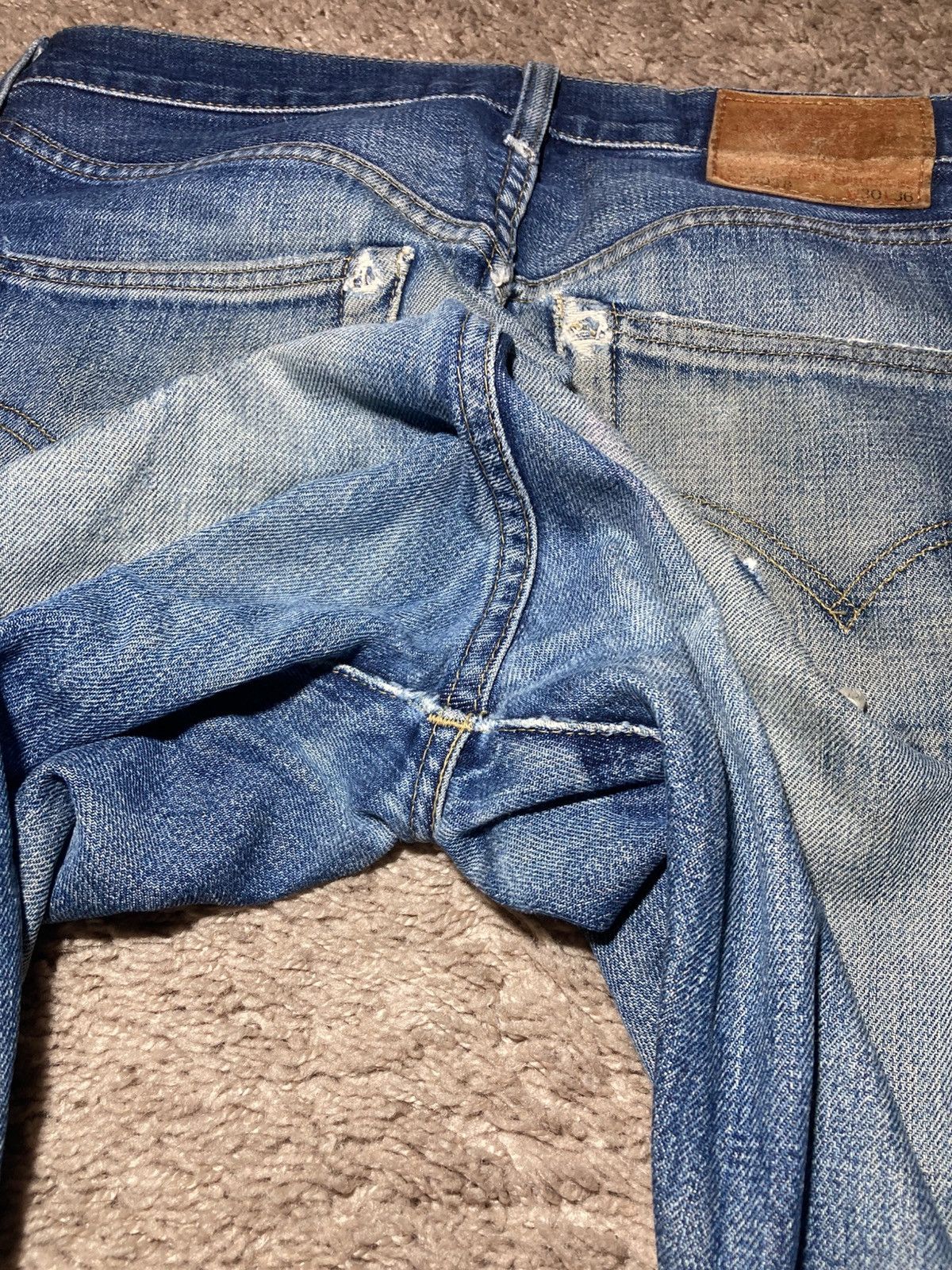 Levi's 1998 Levi's Big E 503B Distressed W30 L31 90s Vintage Faded Size US 30 / EU 46 - 12 Thumbnail