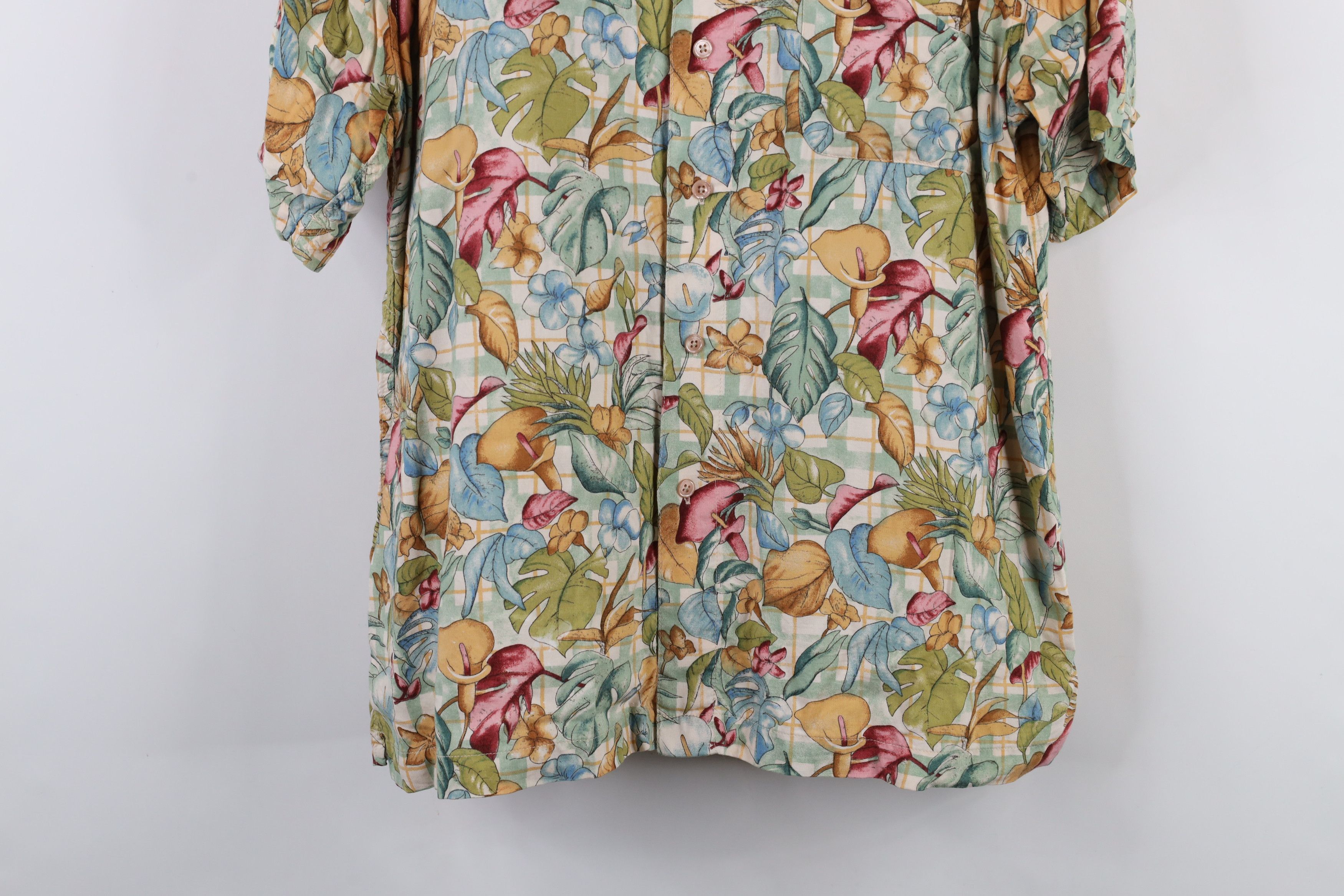 Vintage Vintage 90s Streetwear Flower All Over Print Button Shirt Size US XL / EU 56 / 4 - 3 Thumbnail