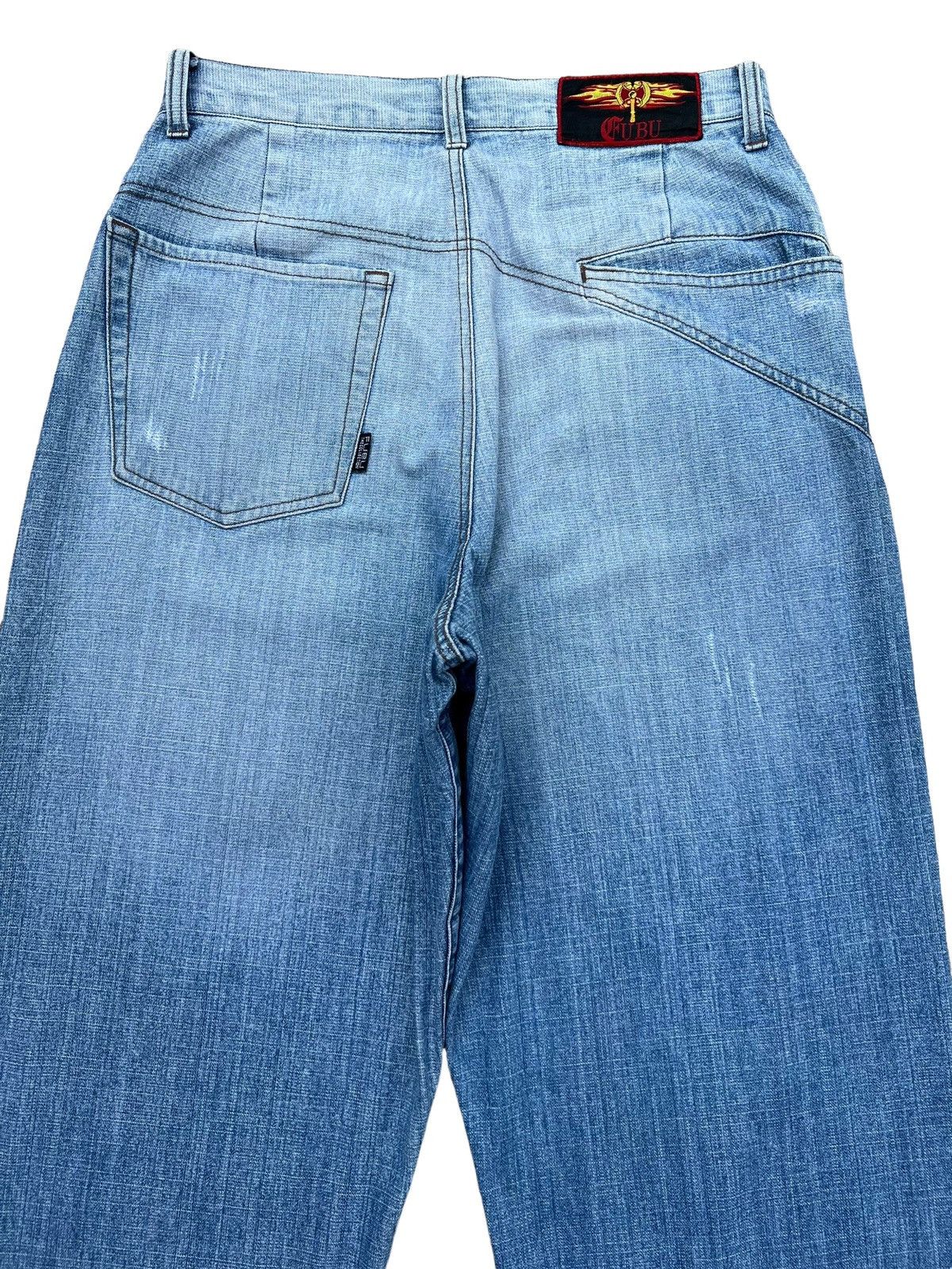 JNCO Vintage Y2k Fubu Baggy Denim Jeans 30x31 Size US 30 / EU 46 - 5 Thumbnail