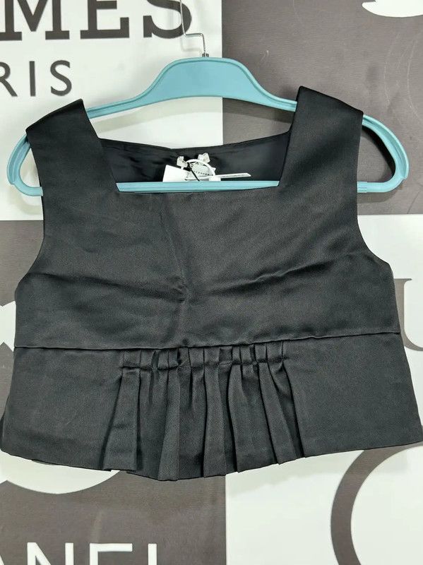 Miu Miu Miu Miu Black Silk Pleated Skirt 0089 Size 23" - 1 Thumbnail