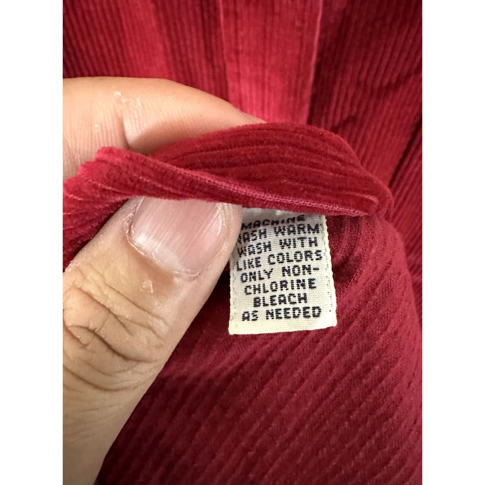 Polo Ralph Lauren VINTAGE Polo Ralph Lauren Blaire Corduroy Shirt Mens XL Red 90s Rare Lo Life Button-Up Long Sleeve Size US XL / EU 56 / 4 - 6 Thumbnail