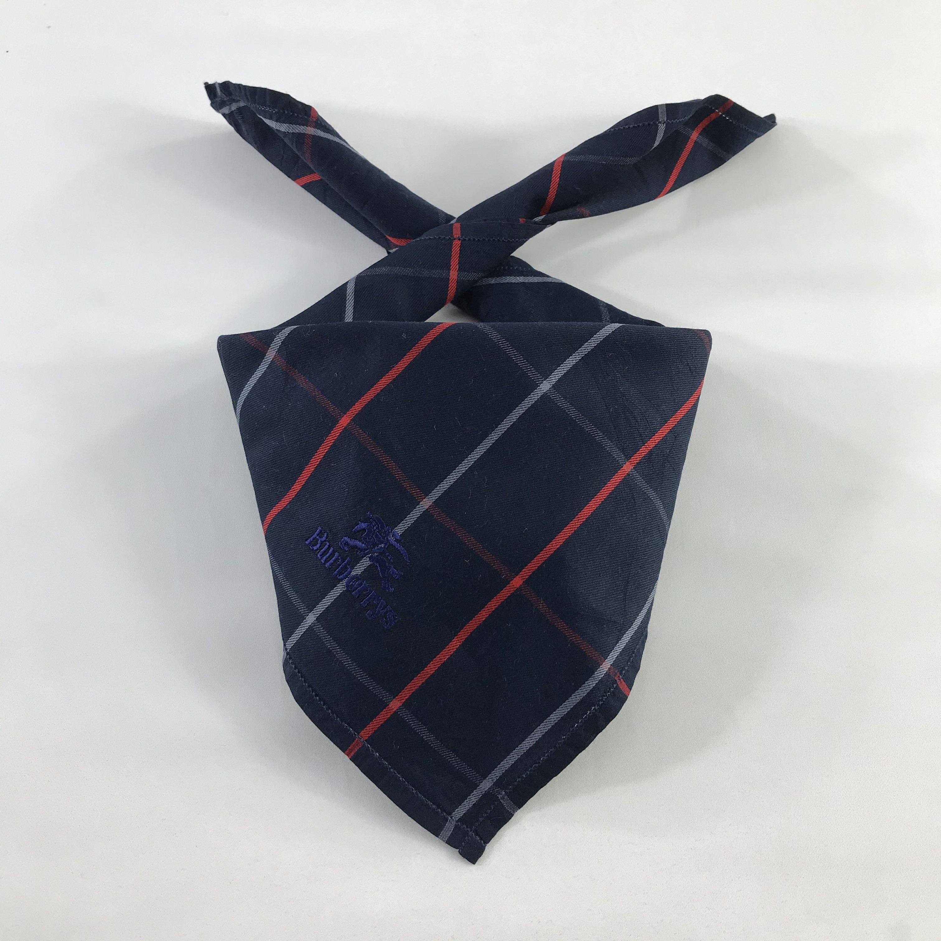 Burberry × Vintage Burberry Bandana / Handkerchief / Neckerchief - S749 Size ONE SIZE - 3 Thumbnail
