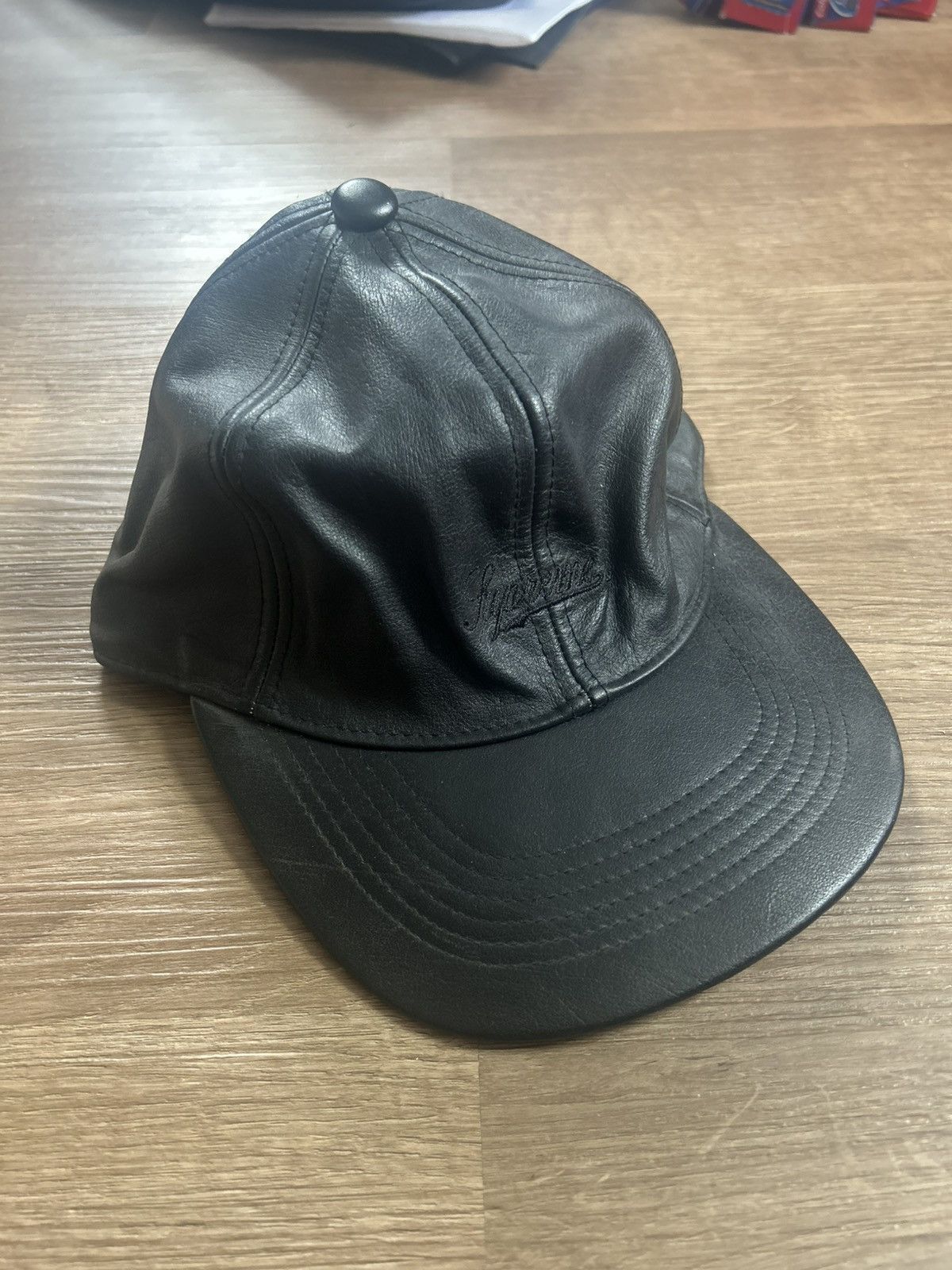 Supreme Script Logo 6 Panel Hat | Grailed