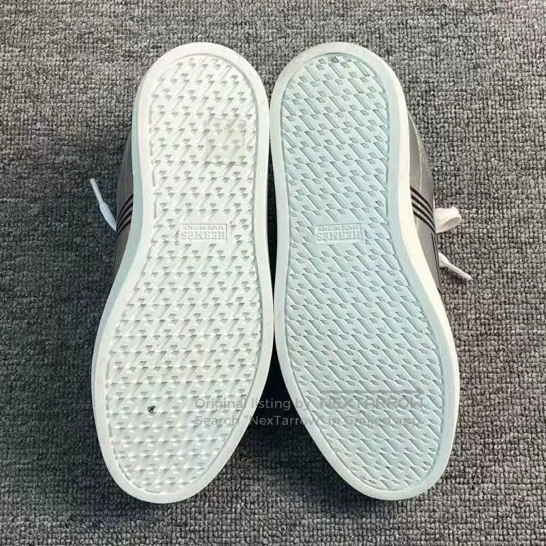 Hermes Hermes Silver Black Large H Low-Top Sneakers. Size US 4.5 / IT 34.5 - 7 Thumbnail