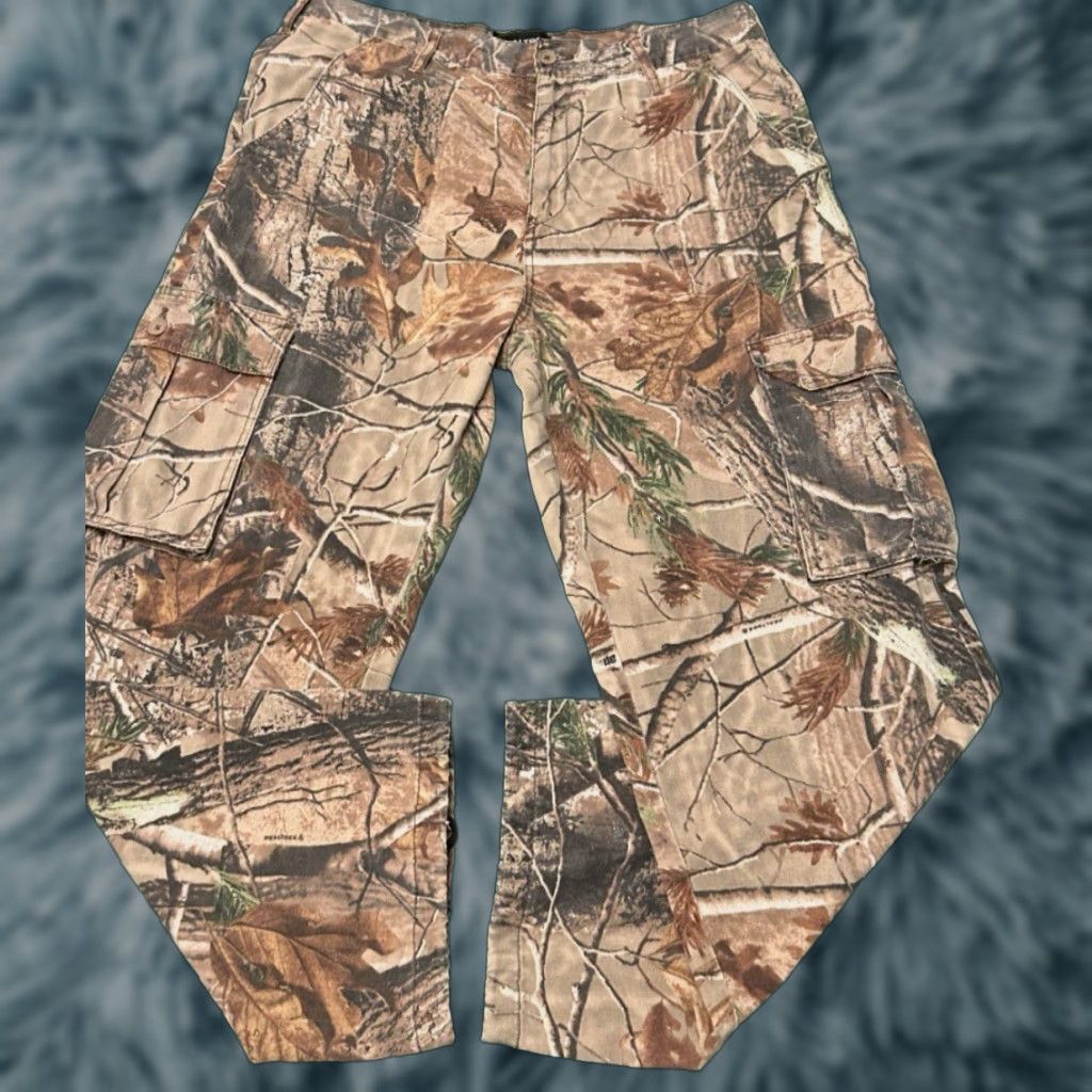 Realtree VINTAGE RealTree Camo Cargo Pants Mens Size 36 36x31 Hunter Skater Real Tree Y2k Grunge Hip Hop Punk VTG Size US 36 / EU 52 - 1 Thumbnail