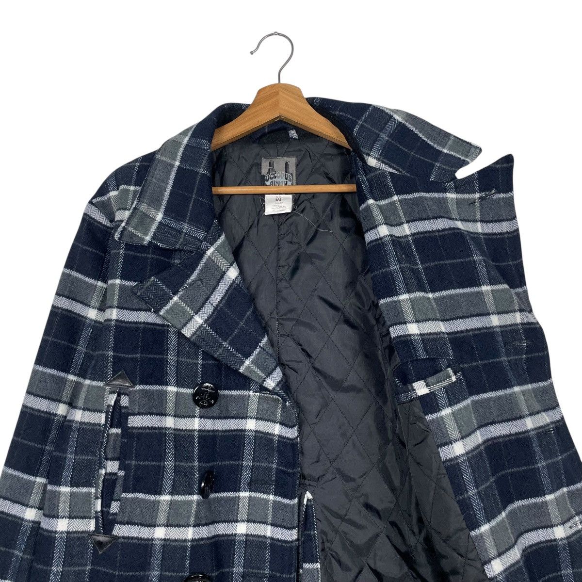 Japanese Brand Octopus Army Tartan Double Breasted Jacket Size US M / EU 48-50 / 2 - 10 Thumbnail