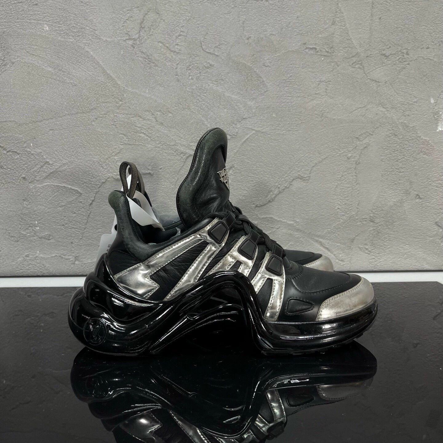 Louis Vuitton LV Archlight black silver women's 36.5 Size US 5.5 / IT 35.5 - 3 Thumbnail