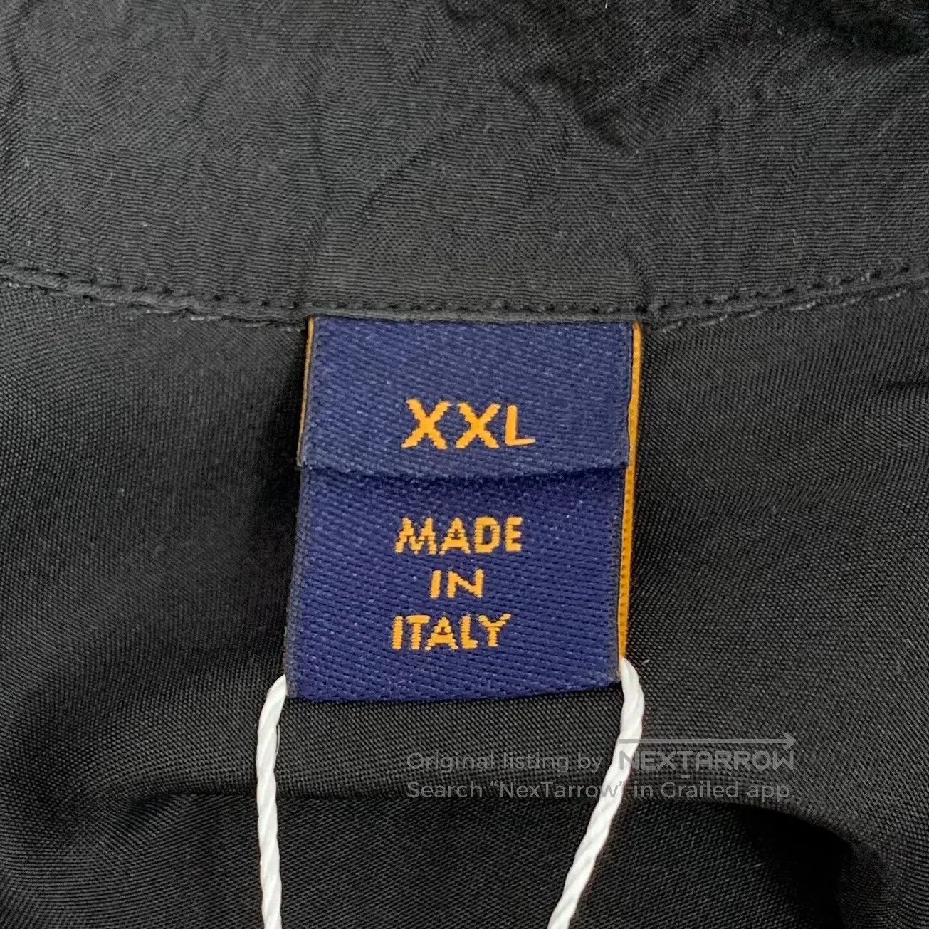 Louis Vuitton Louis Vuitton Black Mulberry Silk Collar Single Button Lon Size US XXL / EU 58 / 5 - 6 Thumbnail