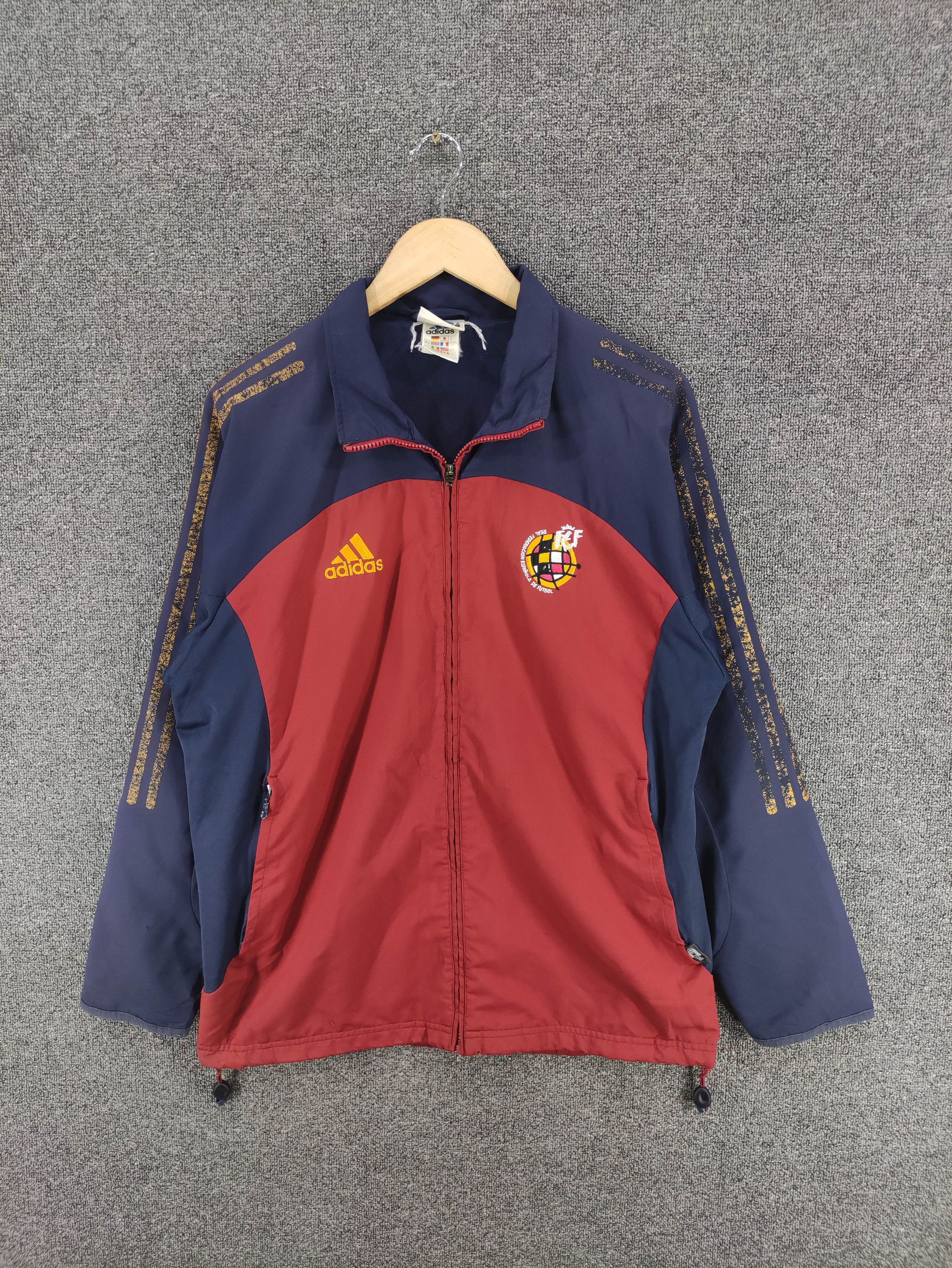 Adidas Vintage 90s Adidas Real Federacion Espanola De Futbol Size US M / EU 48-50 / 2 - 1 Thumbnail