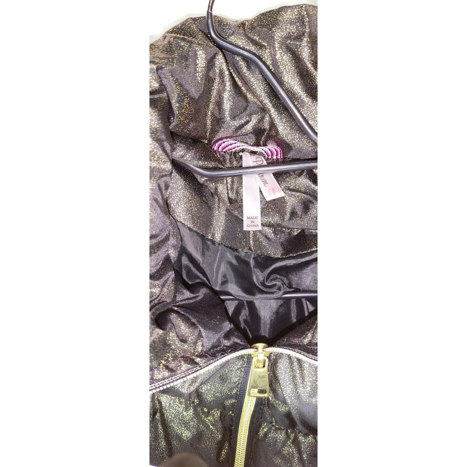 Other Pink Platinum Gold Shimmer Puffer Hooded Coat Girls Size 0 Size XS / US 0-2 / IT 36-38 - 5 Thumbnail