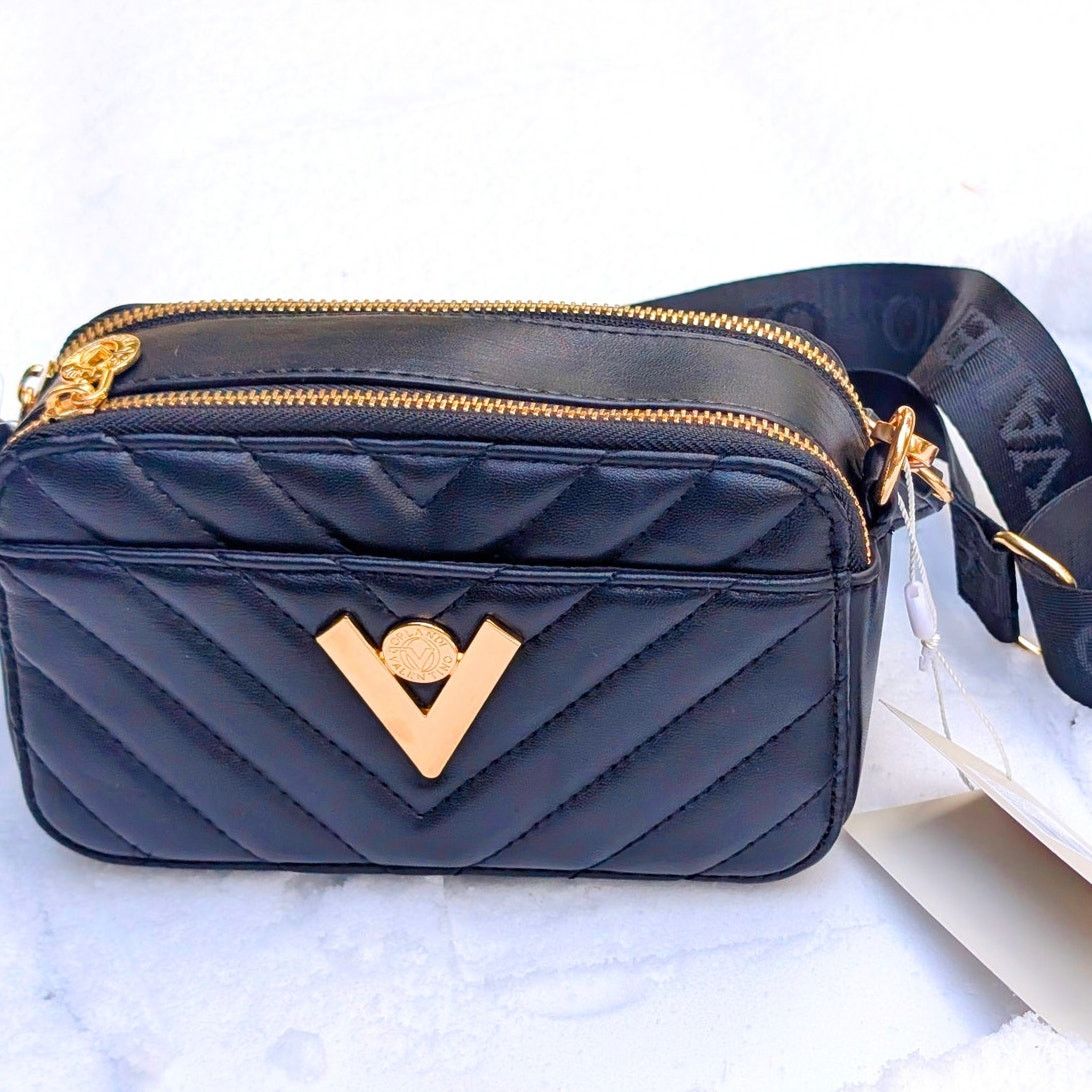 Valentino NWT Valentino Orlandi Black Quilted Leather Camera Bag Size ONE SIZE - 2 Thumbnail