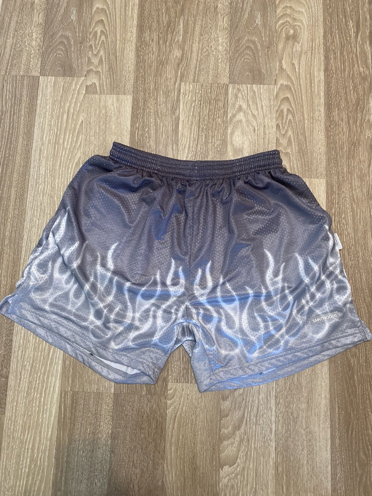 image of Saintwoods Mesh Shorts More Heat in Grey, Men's (Size 30)