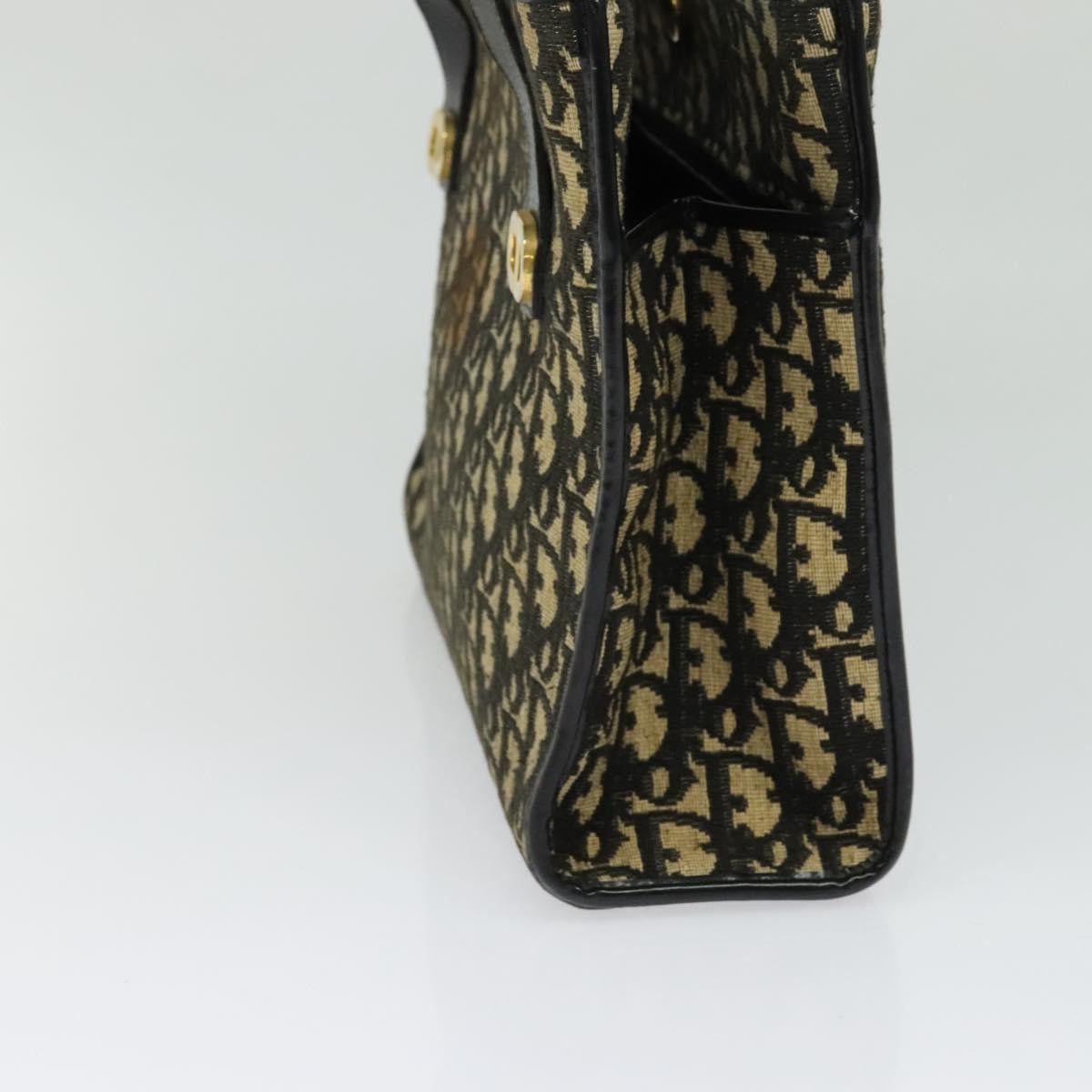 Dior DIOR Trotter Canvas Shoulder Bag Black Gold Size ONE SIZE - 5 Thumbnail