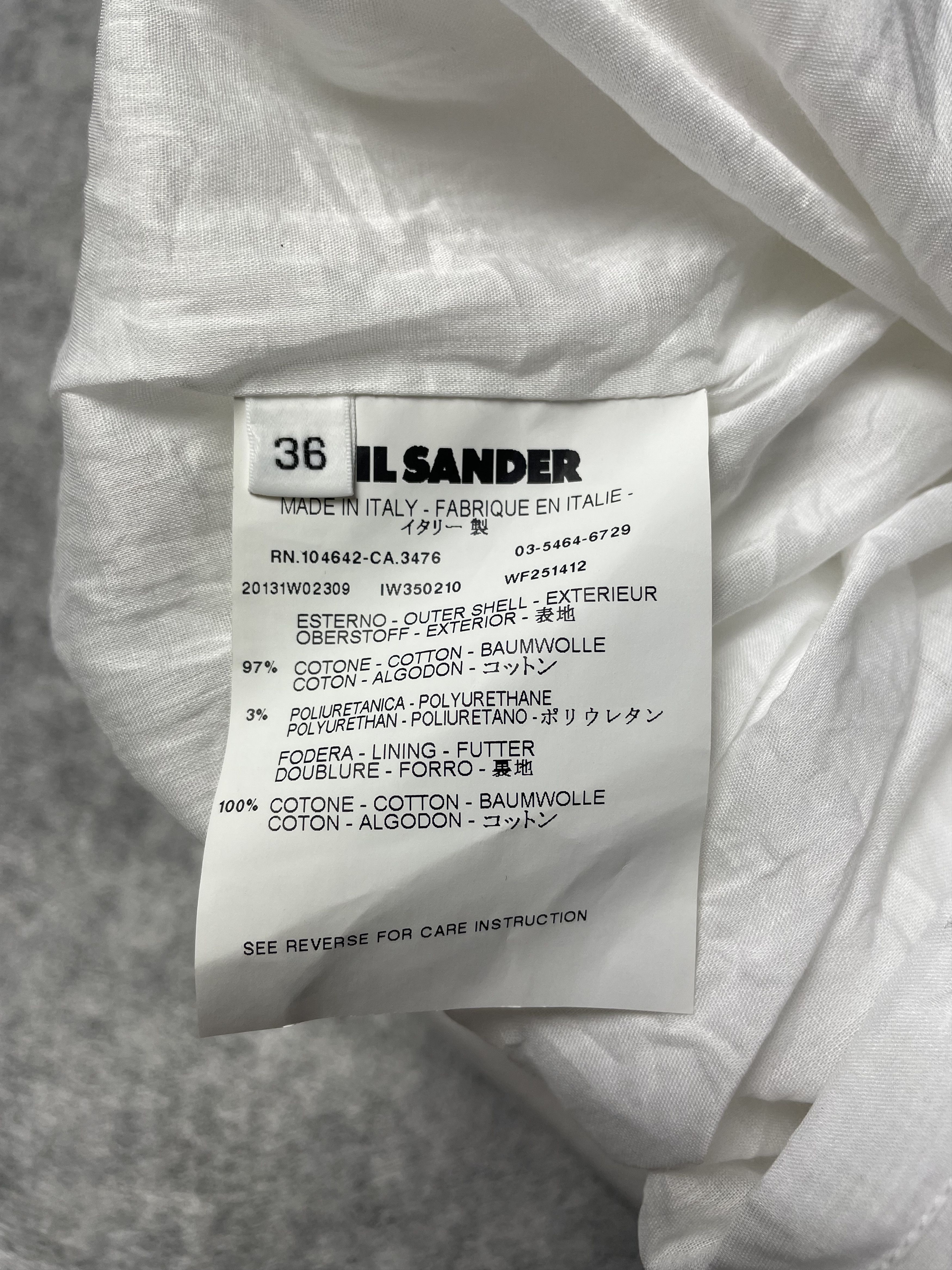 Jil Sander Jil Sander White Elegant Pencil Skirt Size EU36 Size 26" / US 2 / IT 38 - 9 Thumbnail