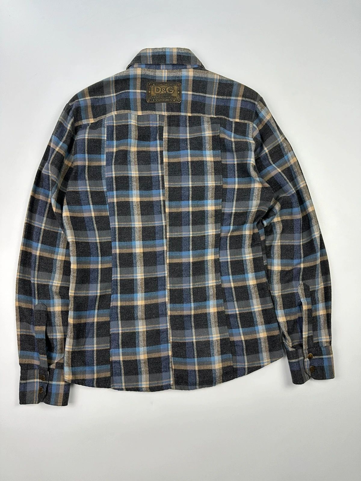 Dolce & Gabbana Dolce Gabbana 00’s Flannel Cargo Checked Shirt Longsleeves Size US M / EU 48-50 / 2 - 4 Thumbnail