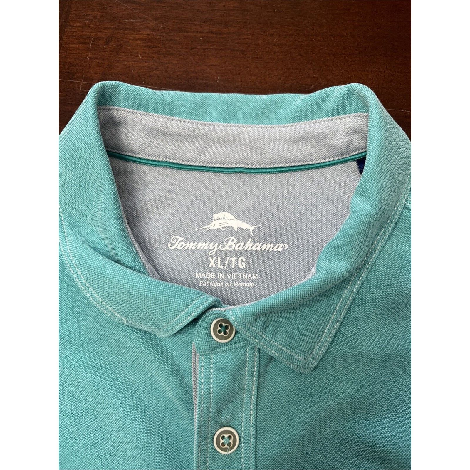 Tommy Bahama Tommy Bahama Teal Green Polo Short Sleeve Shirt - Large Size US XL / EU 56 / 4 - 3 Thumbnail