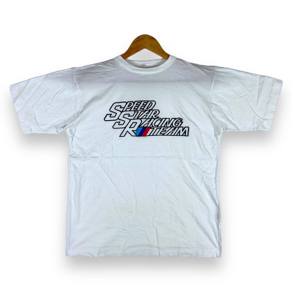 Vintage Vintage 80's SPEED STAR RACING Team Graphic Tee Shirt Size US L / EU 52-54 / 3 - 1 Thumbnail