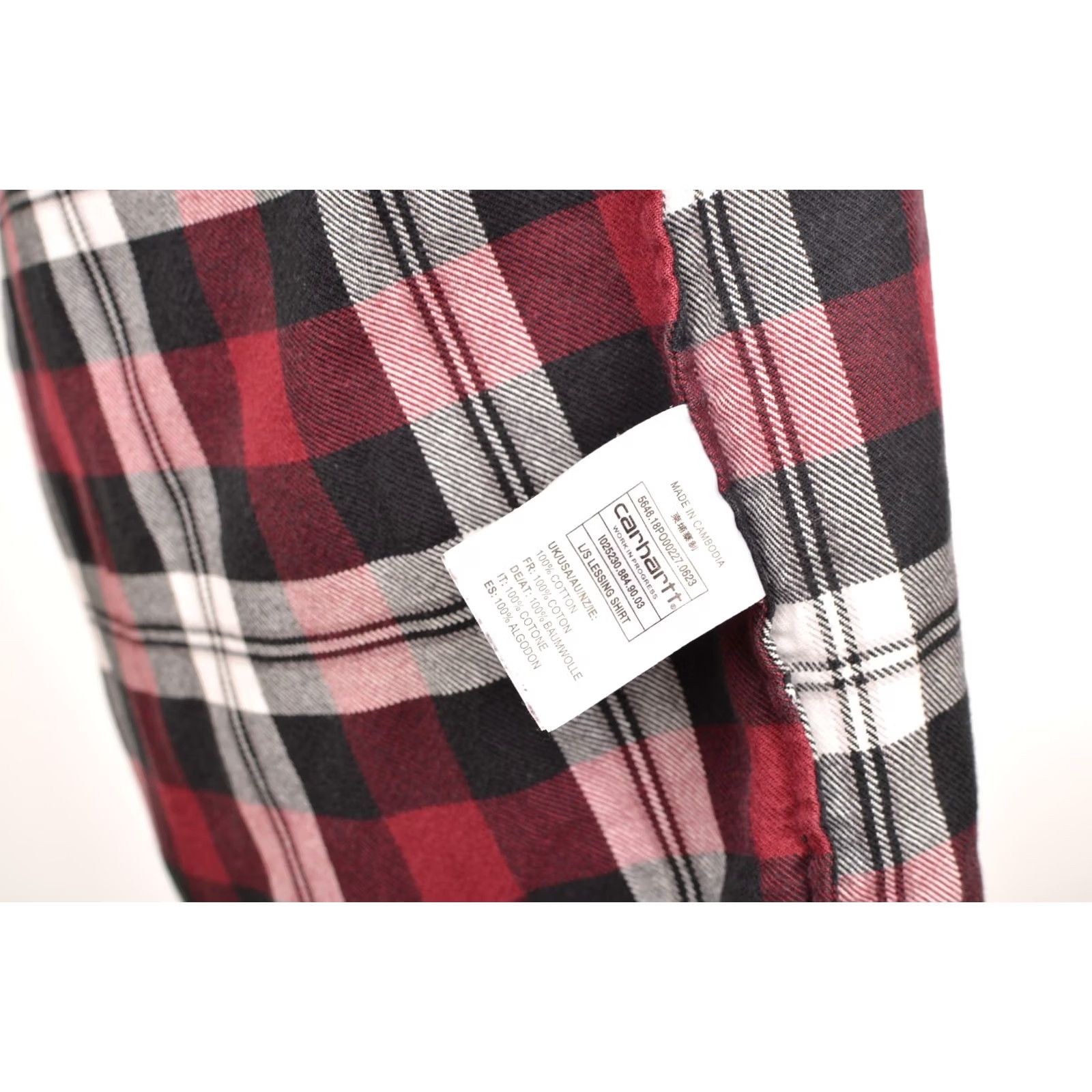 Carhartt Wip Carhartt WIP L/S Lessing Shirt Plaid Flannel Size M, Red, Button-Up, Men, 100% Cotton, Vintage? Size US M / EU 48-50 / 2 - 7 Thumbnail