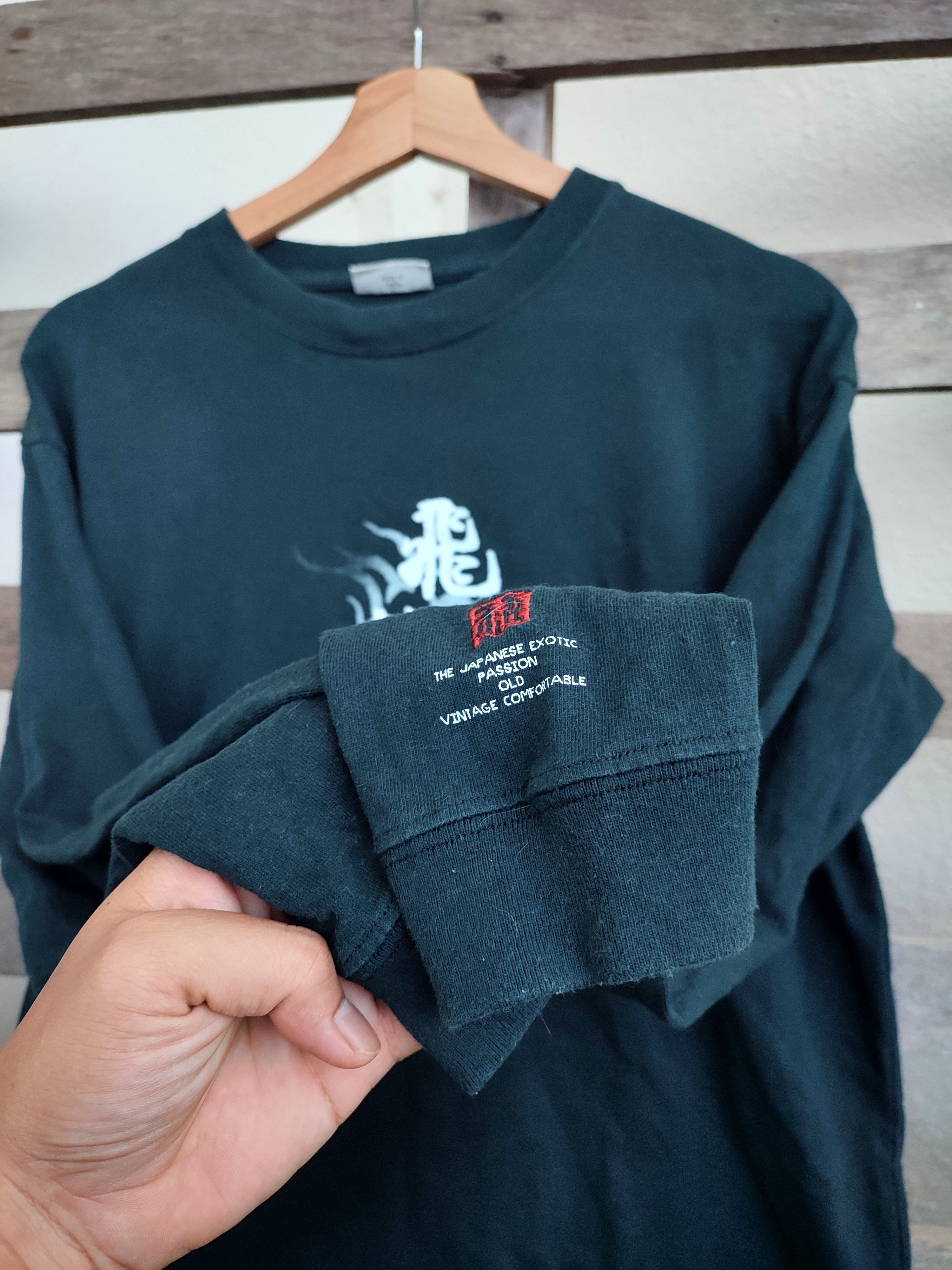 Japanese Brand Bullet Noise Japanese Dragon Long Sleeve Shirt Size US L / EU 52-54 / 3 - 7 Thumbnail