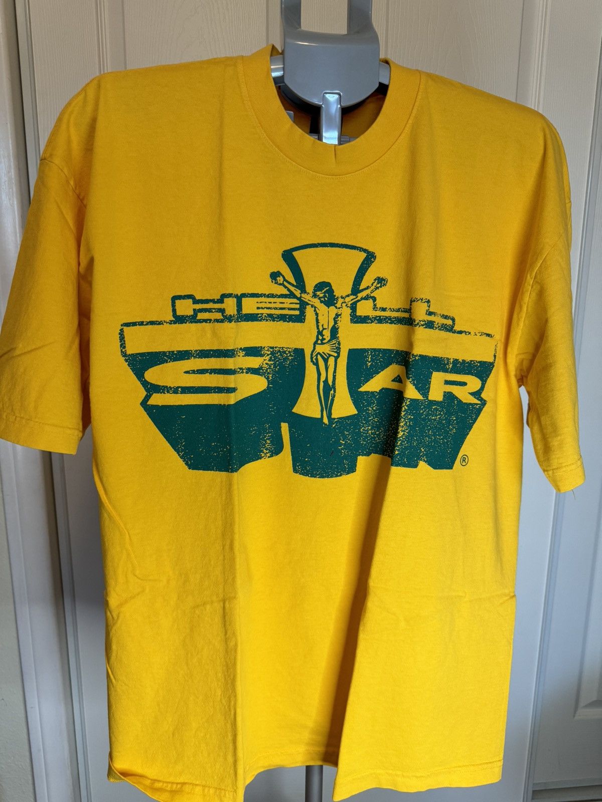 HELLSTAR Hellstar Yellow Jesus Emblem Path To Paradise Tee Size US XL / EU 56 / 4 - 1 Thumbnail