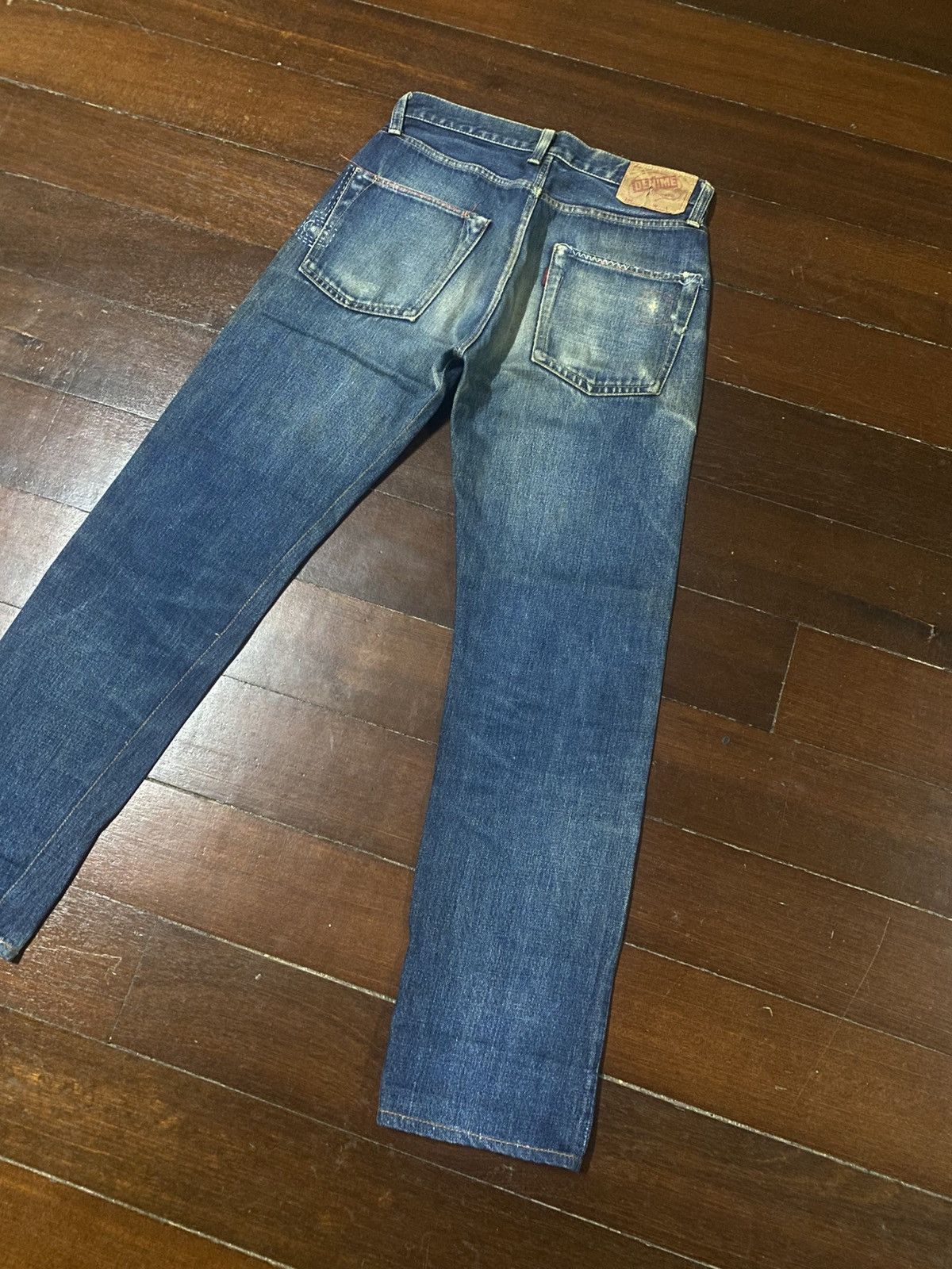 Denime Vintage Denime Japan Distressed Selvedge rework mud wash Size US 30 / EU 46 - 16 Thumbnail