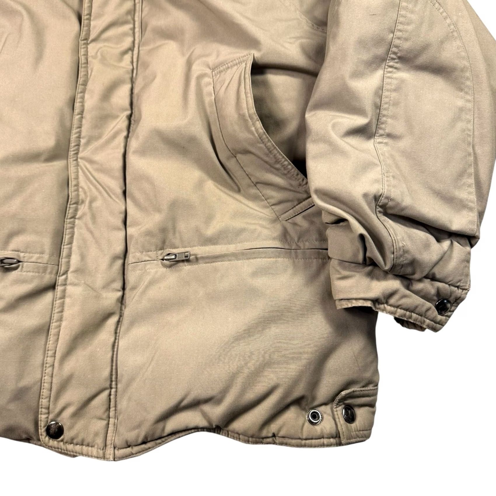 Hardy Amies VINTAGE Hardy Amies London Down Jacket Flannel Lined Men's M Full Zip Hooded Zipper Pockets 80s 90s London Mens Size US M / EU 48-50 / 2 - 4 Thumbnail