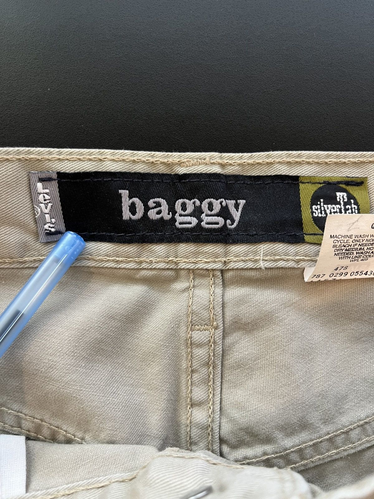 Levi's × Vintage Vintage Levi’s silver tab khaki baggy cargo pants Size US 31 - 4 Thumbnail