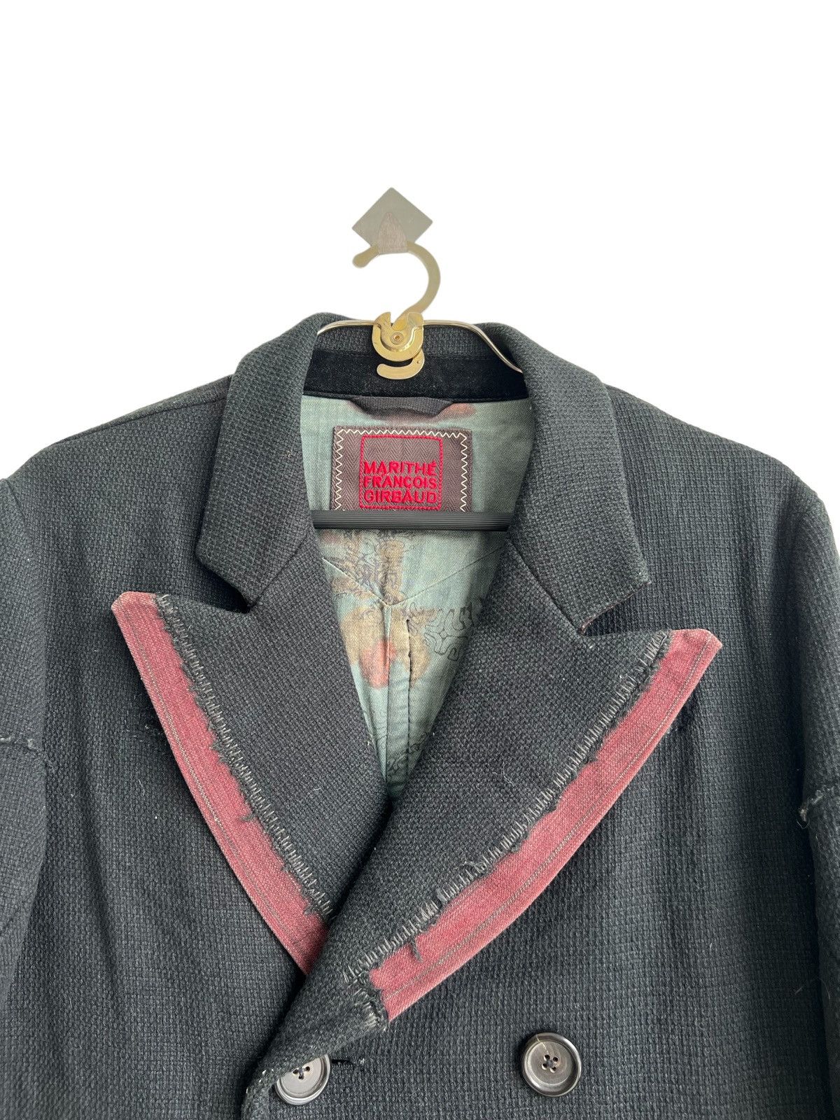 If Six Was Nine 1990s MFG Overprinted Witch Double Breast Biker Jacket Size US M / EU 48-50 / 2 - 6 Thumbnail