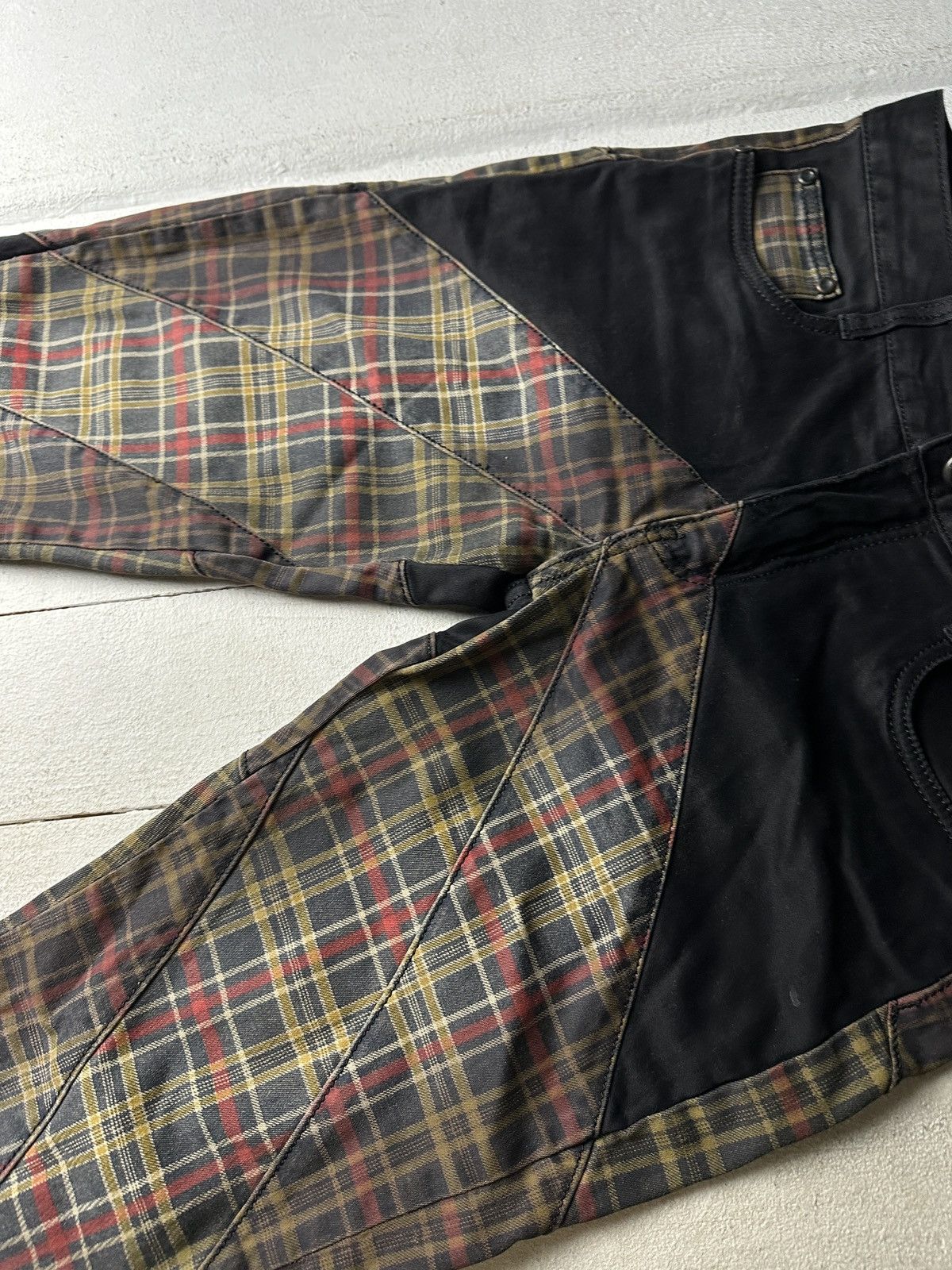 Japanese Brand 🚨Japanese Cosmo Lupo Baggy Distressed Opium Punk Jeans Owens Size US 32 / EU 48 - 3 Thumbnail