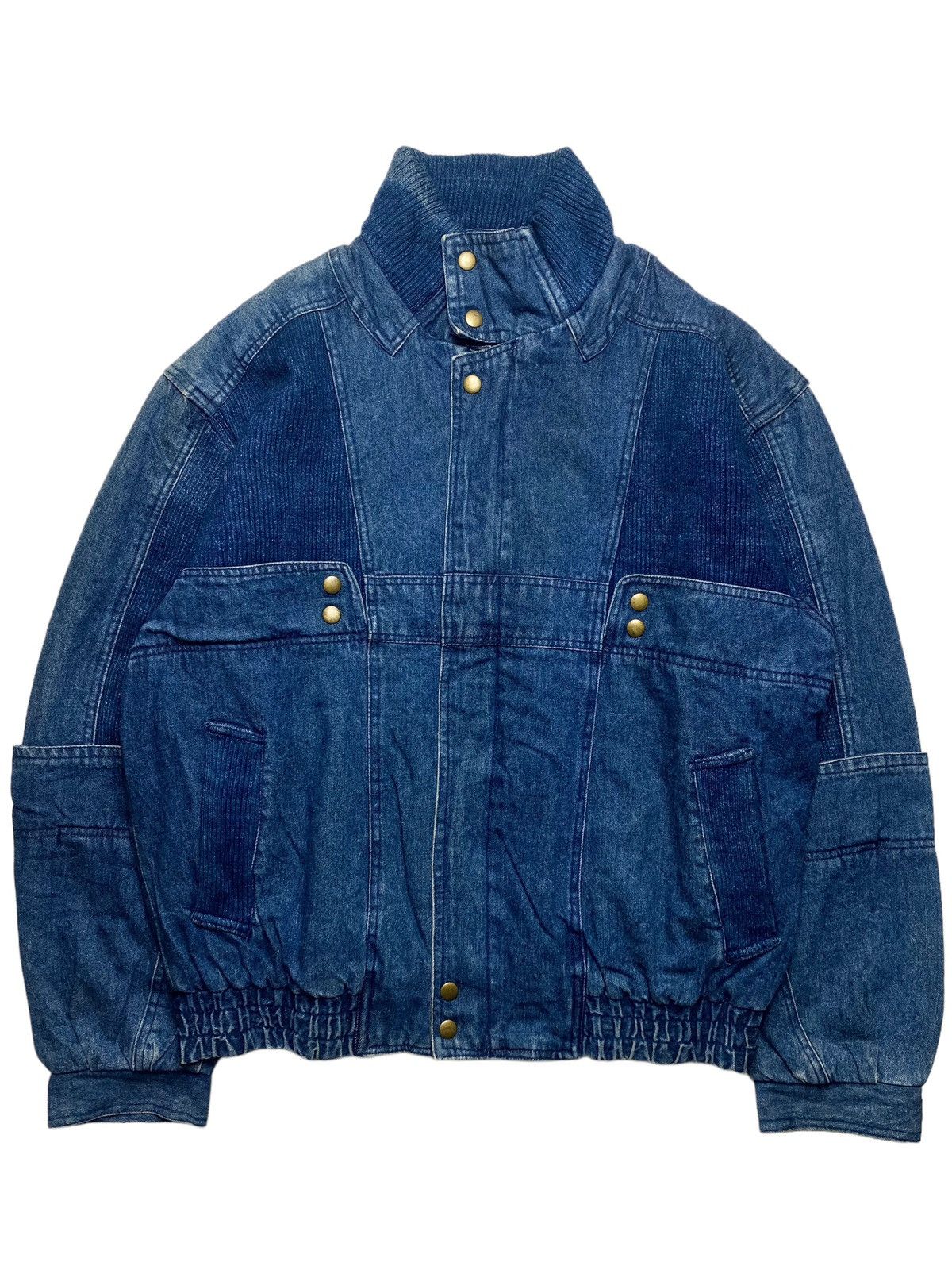 image of If Six Was Nine x Le Grande Bleu L G B 1980S Flight Jacket - in Blue (Size Large)