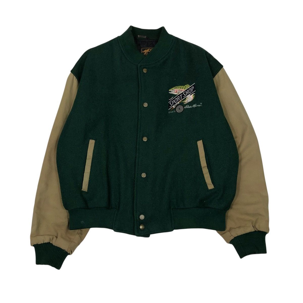 Eddie Bauer 🔥VINTAGE BOMBER JACKET EDDIE BAUER SEATTLE USA BIG LOGO Size US M / EU 48-50 / 2 - 1 Thumbnail