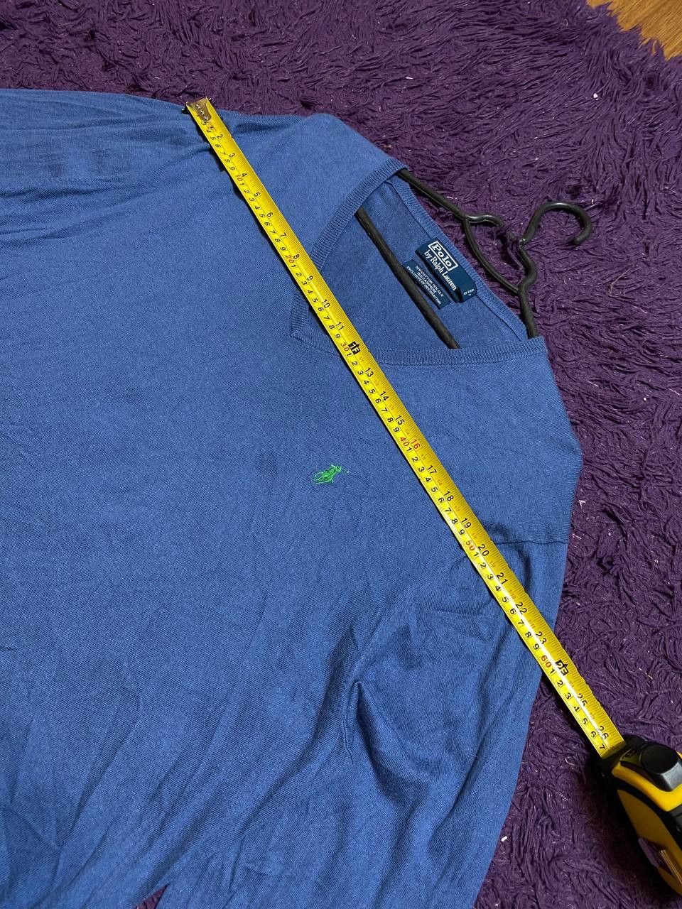 Polo Ralph Lauren Long Sleeve Polo by Ralph Lauren blue Vintage Y2K Size US XXL / EU 58 / 5 - 12 Thumbnail