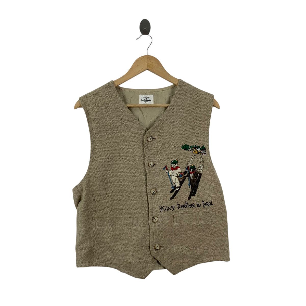 Jean Charles De Castelbajac Vintage 90s JEAN CHARLES CASTELBAJAC Skiing Tyrol Vest Size S / US 4 / IT 40 - 4 Thumbnail