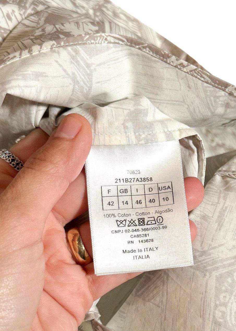 Dior Dior 2022 Greek Print Bee Embroidered Buttoned Shirt Size M / US 6-8 / IT 42-44 - 6 Thumbnail