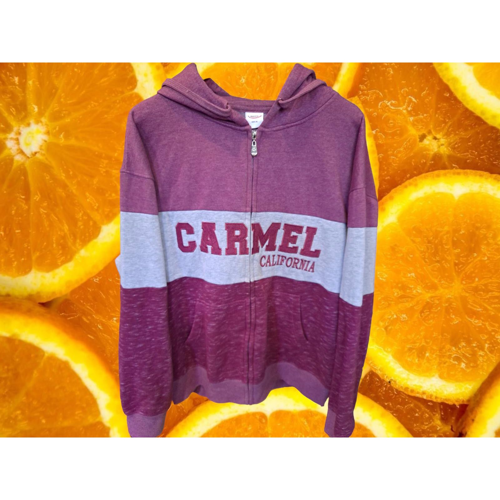 Other Crazy Apparel Carmel California Full Zipper Hooded Sweatshir Size US XL / EU 56 / 4 - 1 Thumbnail
