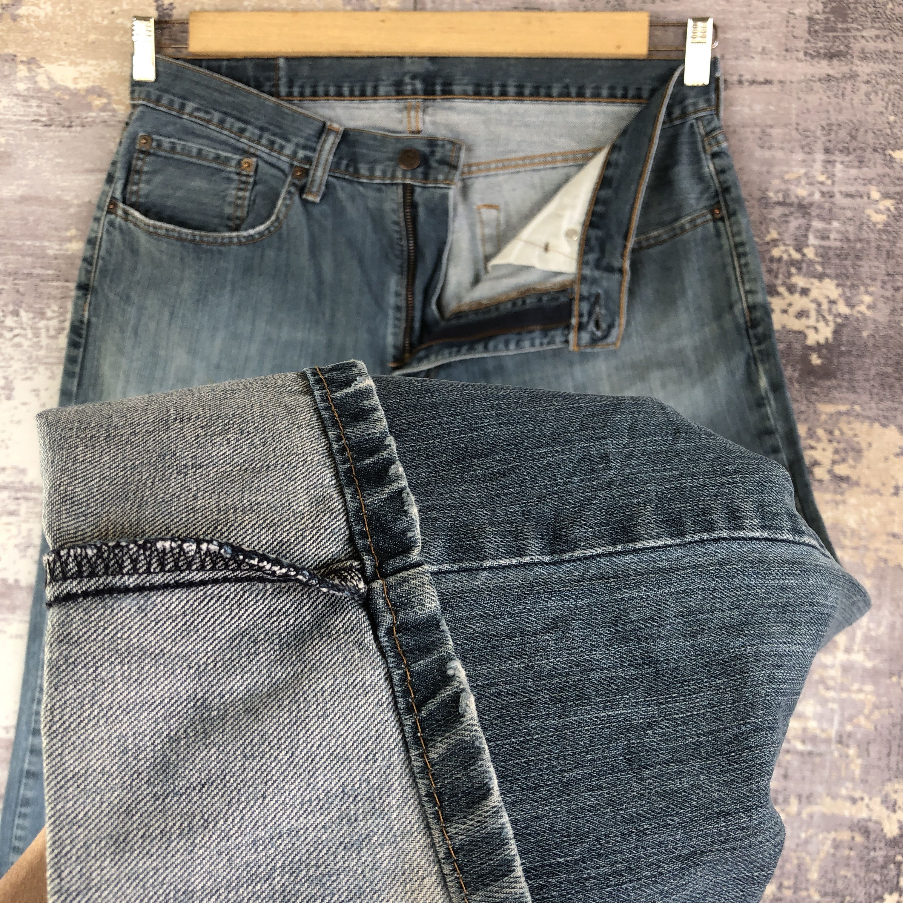 Levi's Vintage Levis 559 Distressed Jeans Levi's Faded Wash Denim Size US 34 / EU 50 - 8 Thumbnail