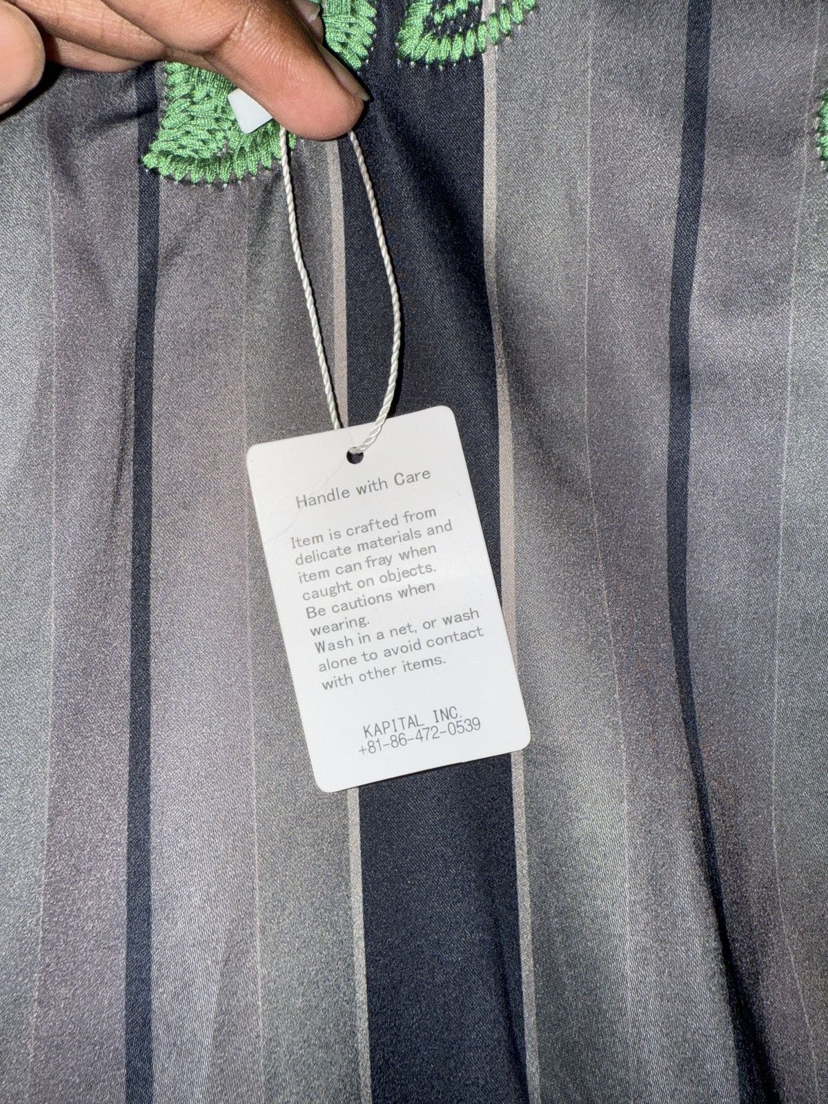 Kapital KAPITAL Rayon Stripe Souvenir Bomber Jacket(21SS) Size US M / EU 48-50 / 2 - 6 Thumbnail