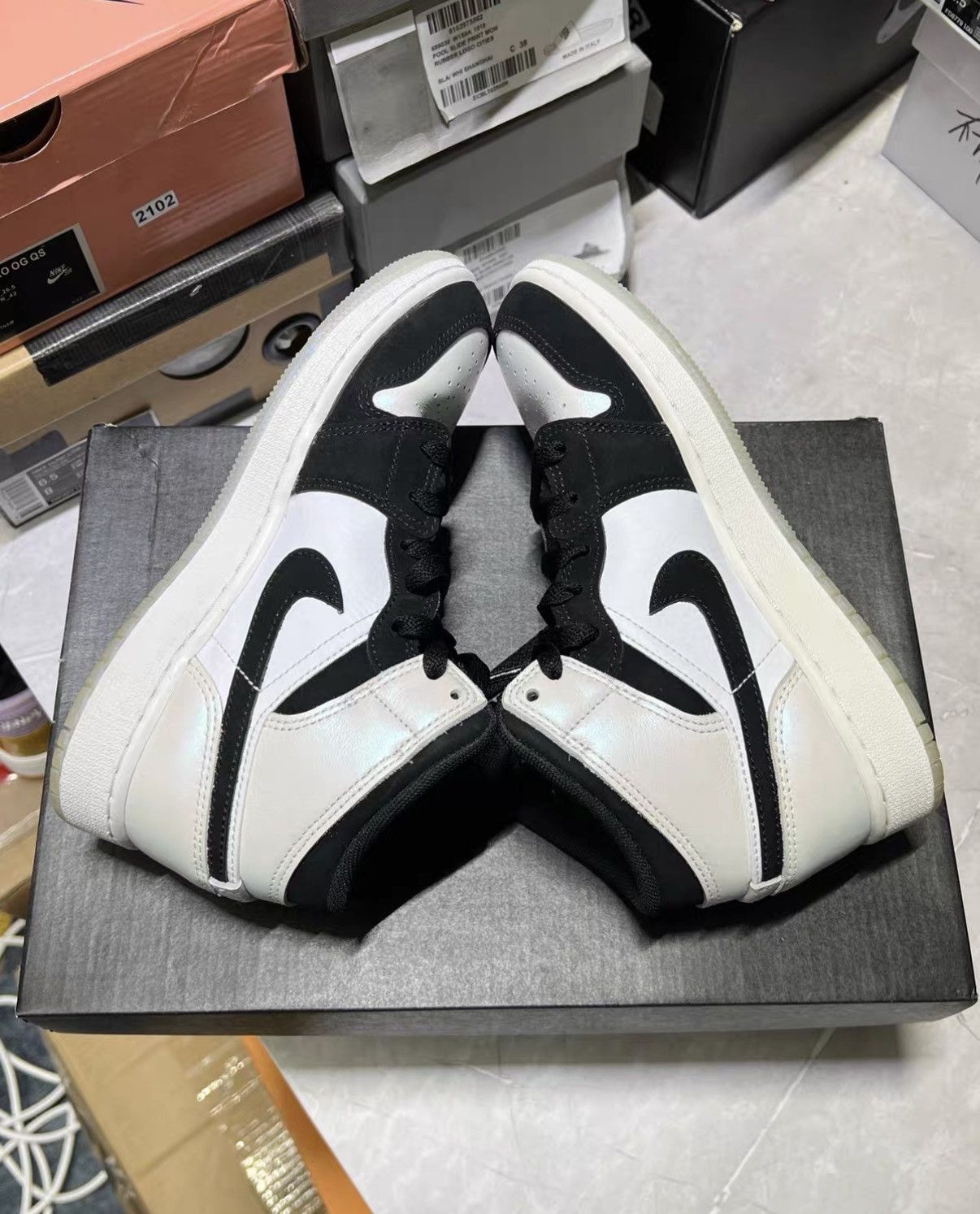 Jordan Brand Air Jordan 1 Panda J42 Size US 5 / IT 35 - 2 Thumbnail