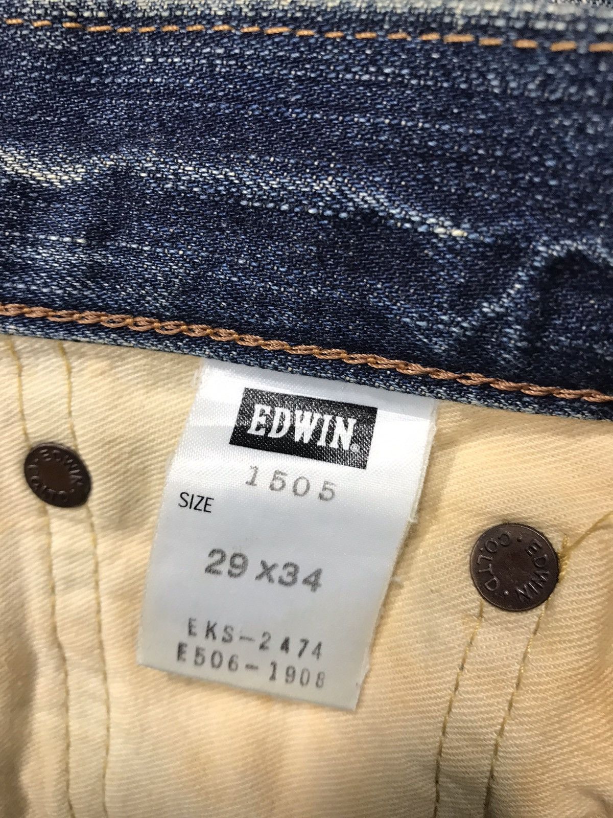 Edwin × Japanese Brand × Vintage Vintage Edwin 505Z Selvedge Short Pants Jeans Size US 29 - 16 Thumbnail