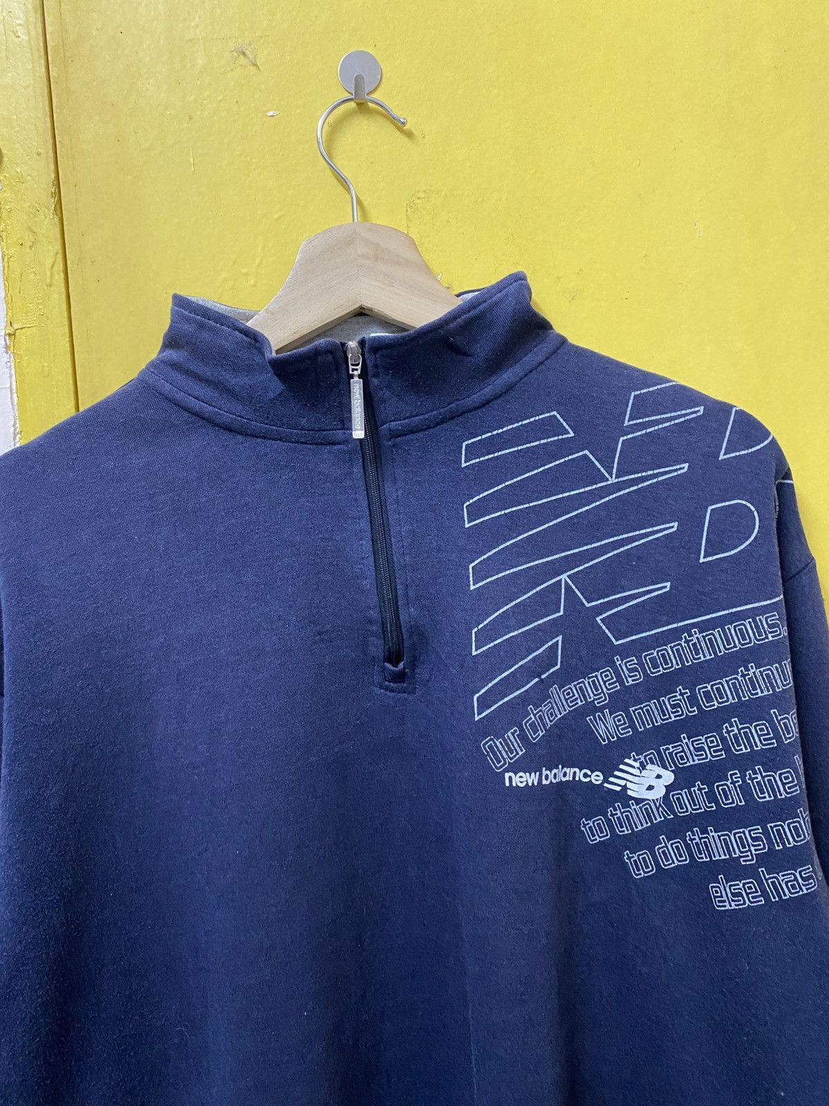 New Balance New Balance Half Zipper Tshirt Long Sleeve Size US L / EU 52-54 / 3 - 3 Thumbnail