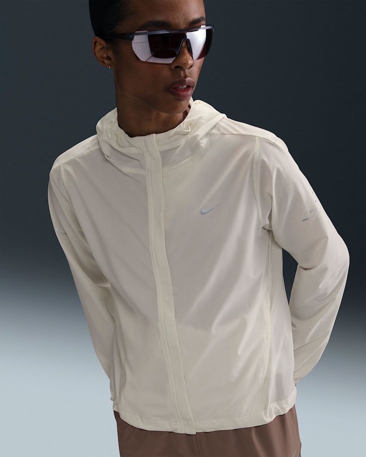 Nike Nike Swift Repel Packable Running Jacket - Sail Size L / US 10 / IT 46 - 8 Thumbnail