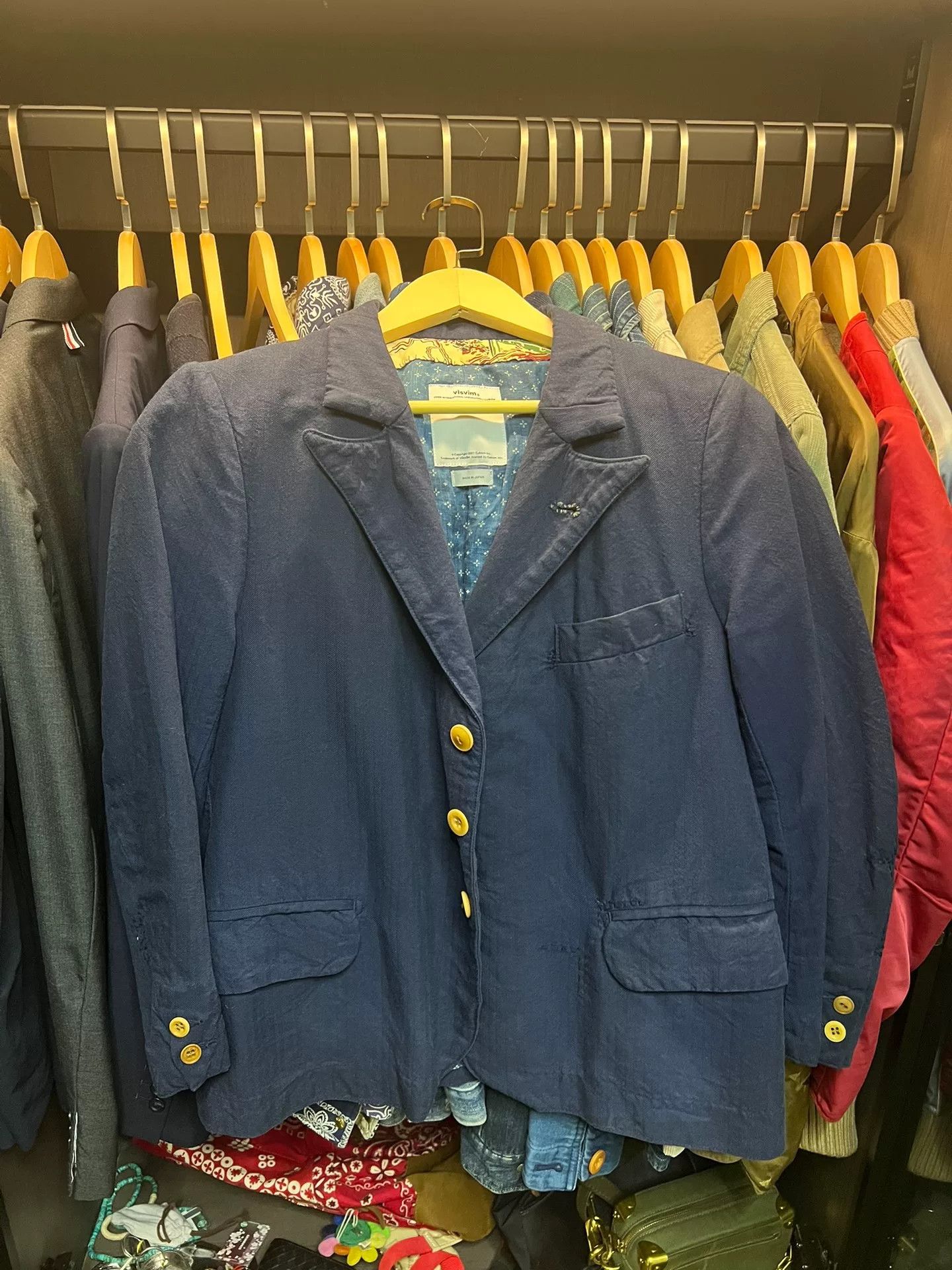 Visvim visvim tailored blazer in navy blue Size US S / EU 44-46 / 1 - 1 Thumbnail
