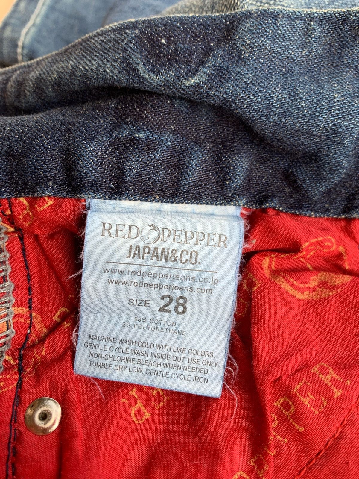Hysteric Glamour × If Six Was Nine × Japanese Brand Red Pepper Ifsixwasnine Lgb style Jeans Size US 31 - 11 Thumbnail
