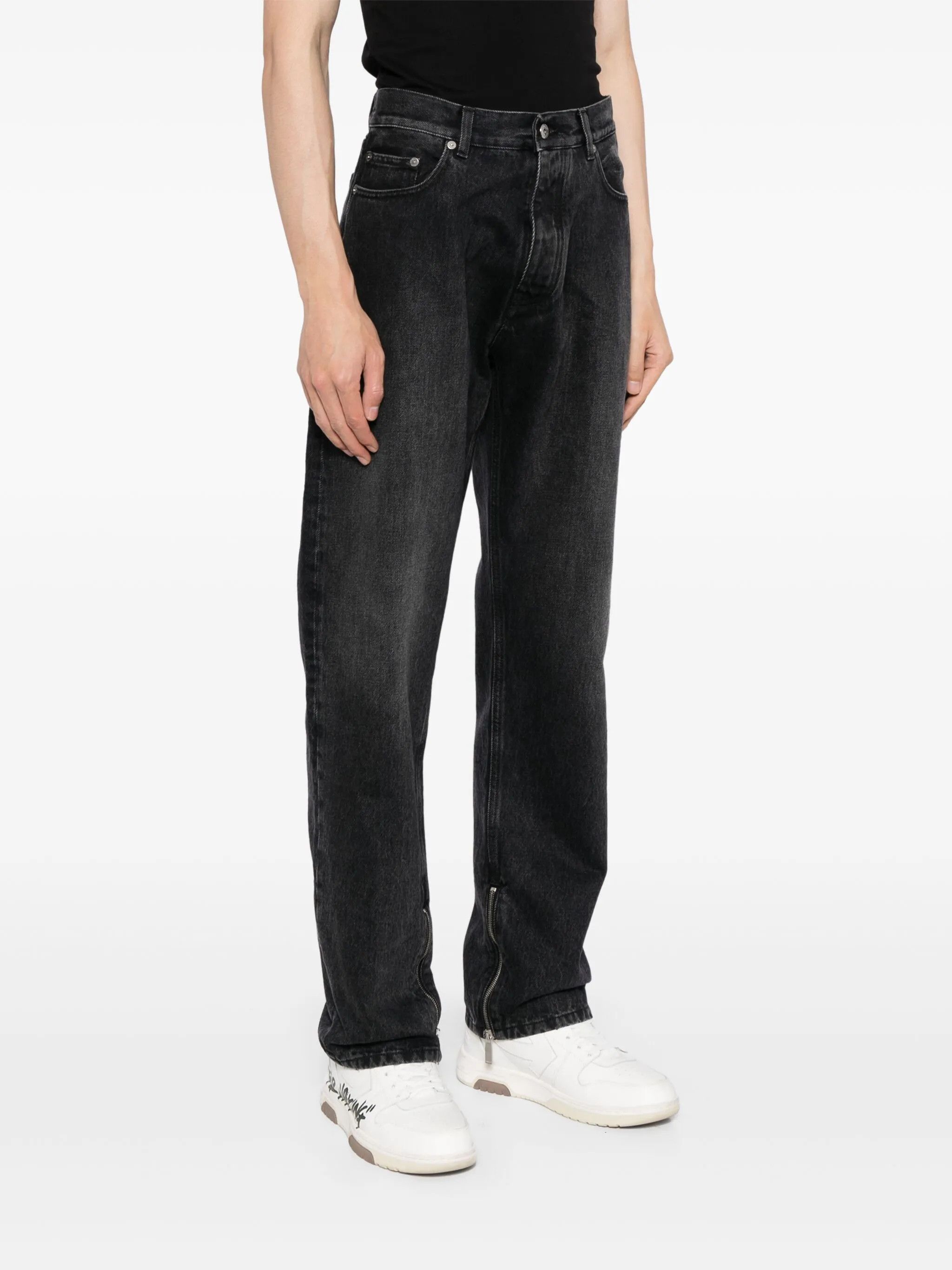 Off-White o1y0225 Denim Pant in Black Size US 33 - 2 Thumbnail