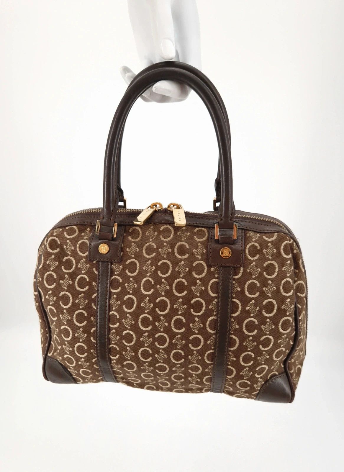 Celine Celine Monogram Canvas Leather Bag Size ONE SIZE - 9 Thumbnail