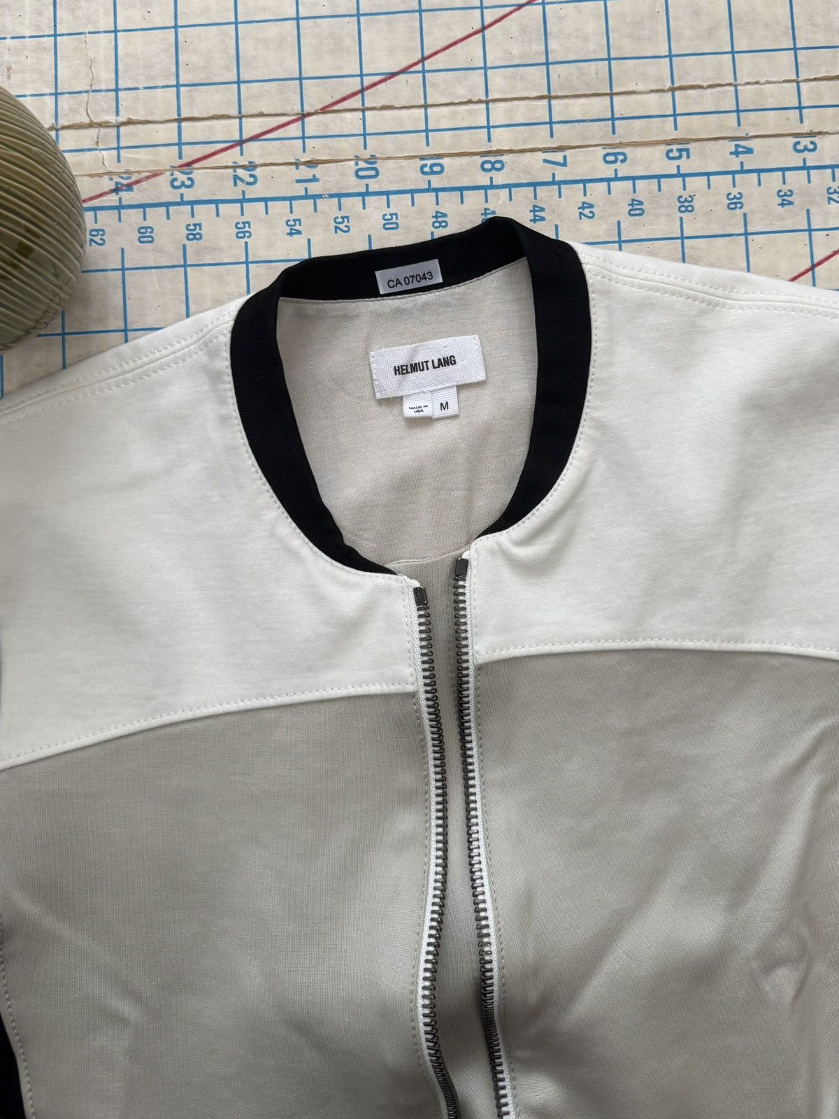 Helmut Lang Helmut Lang Women’s Bomber Jacket Black Grey White Size Med Size M / US 6-8 / IT 42-44 - 6 Thumbnail