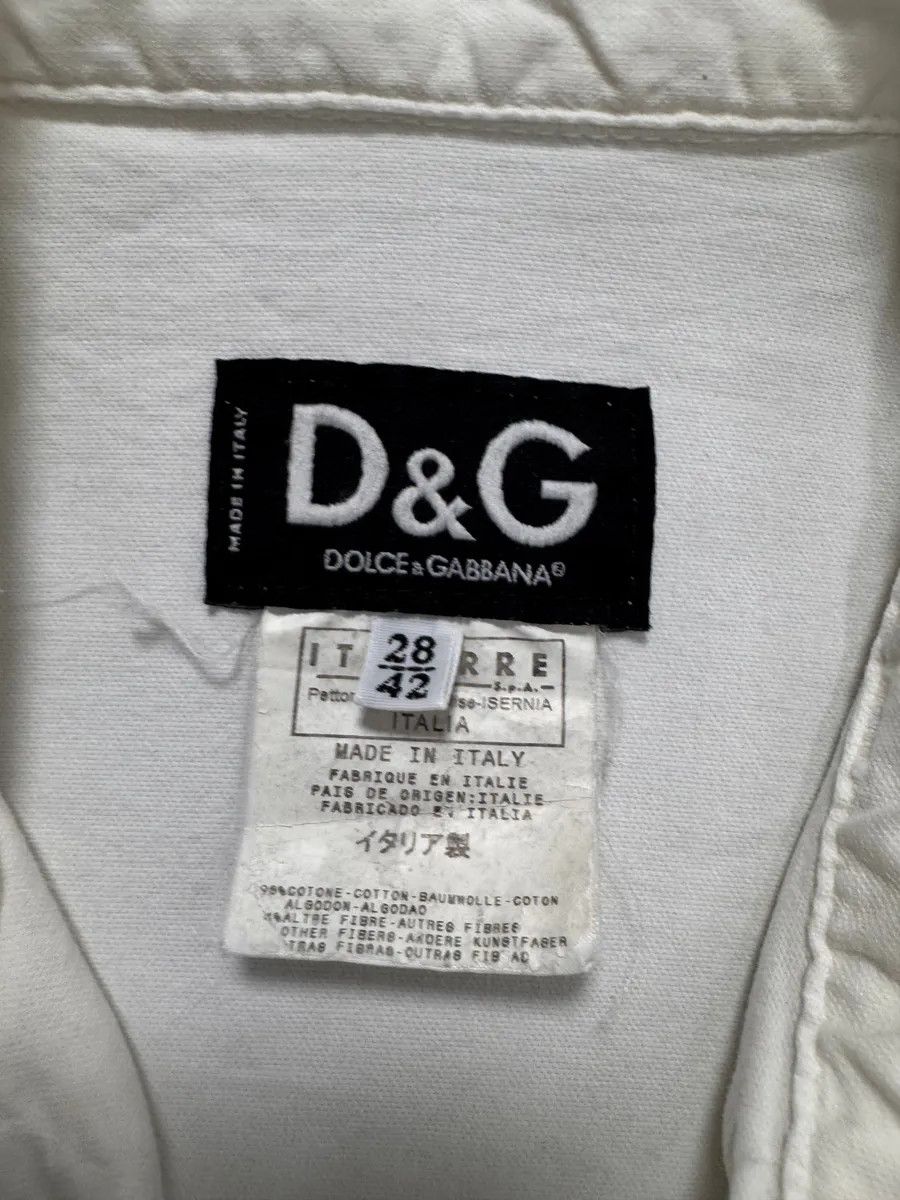 Dolce & Gabbana × Vintage SS2004 Dolce & Gabbana Detachable Zip Cargo White Jacket Size S / US 4 / IT 40 - 7 Thumbnail