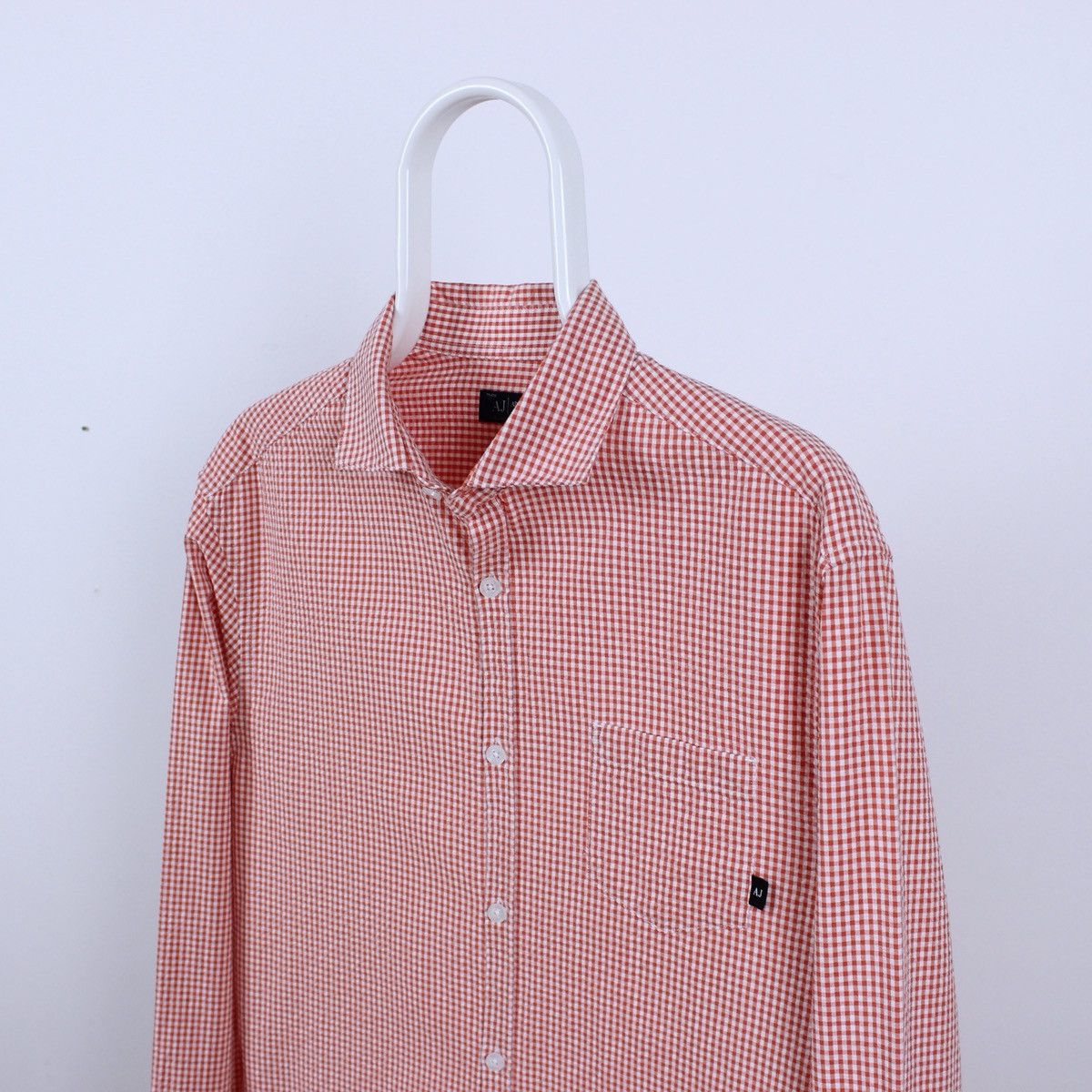 Armani Armani Jeans Custom Fit Long Sleeve Shirt Size US L / EU 52-54 / 3 - 1 Thumbnail