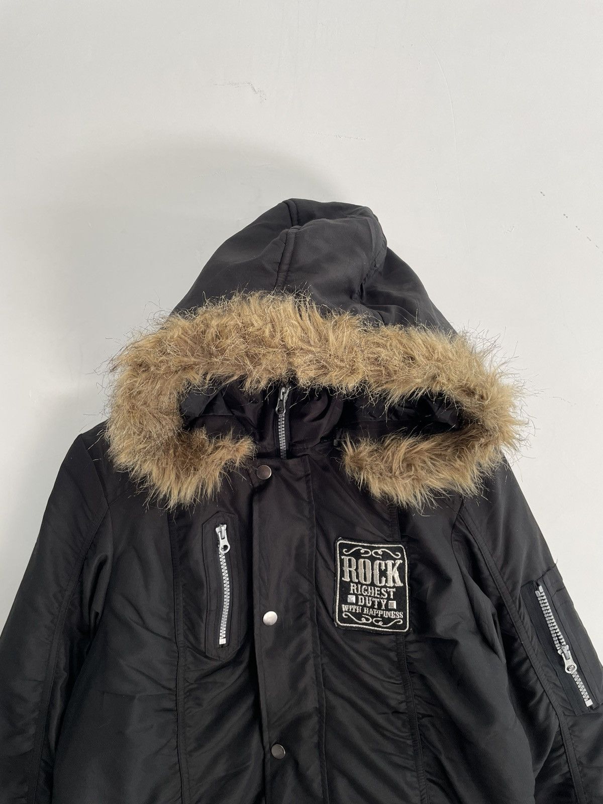 2000s the most skull japan fur opium jacket y2k style