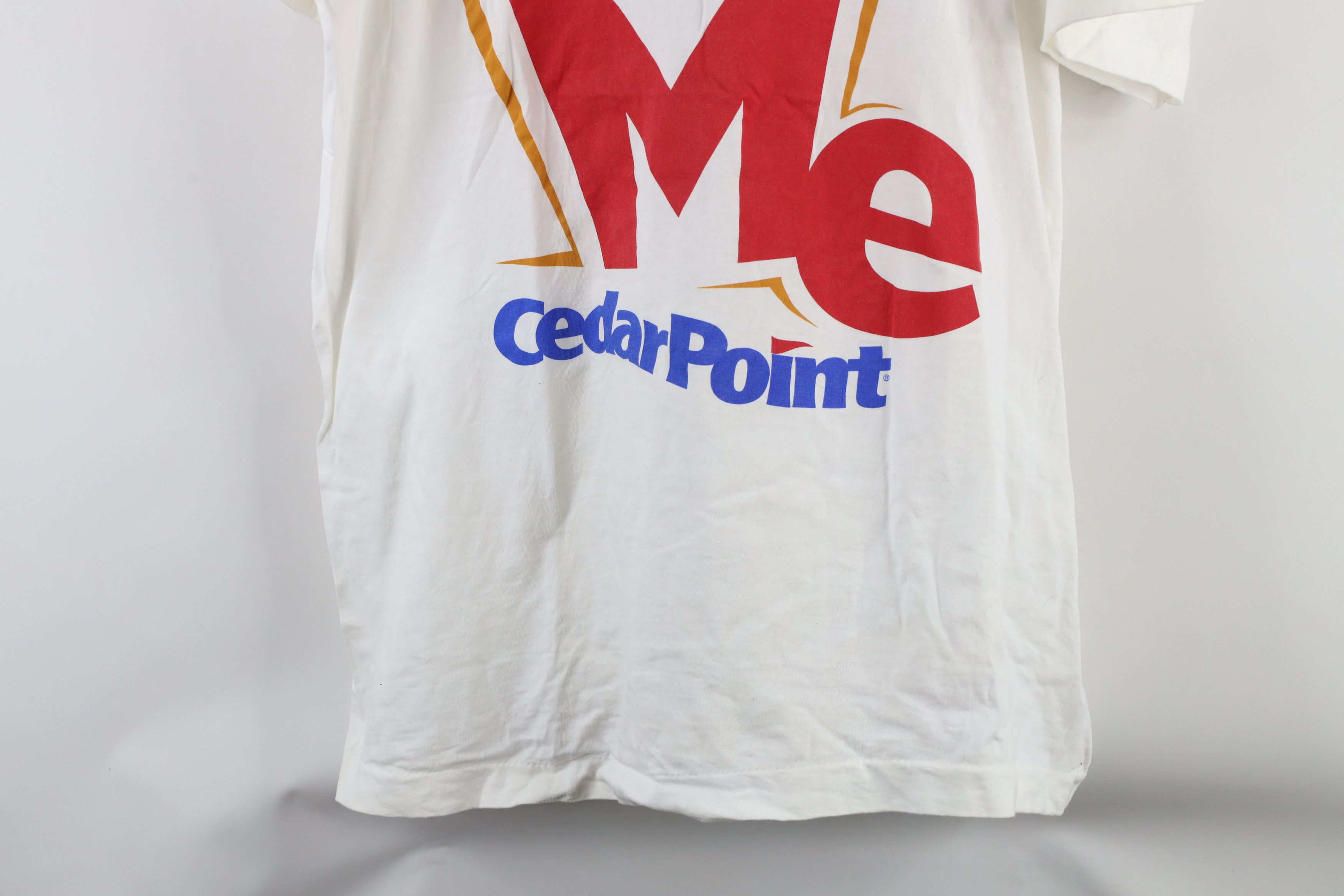 Vintage Vintage 90s Count On Me Cedar Point Amusement Park T-Shirt Size US XL / EU 56 / 4 - 3 Thumbnail
